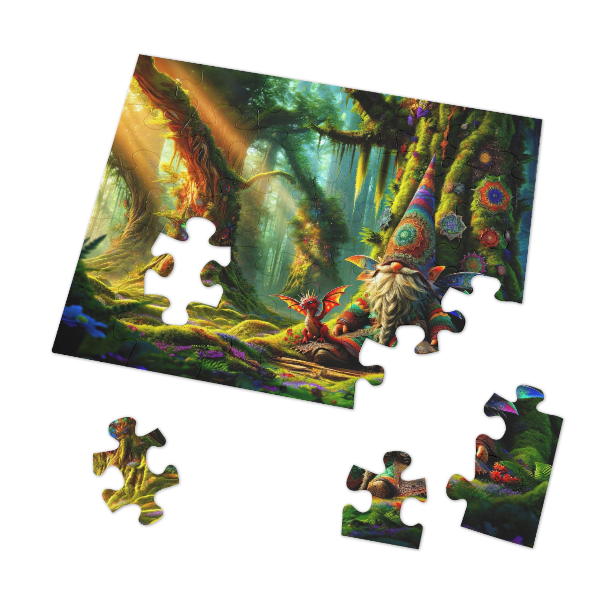 The Gnome's Enchanted Slumber Jigsaw Puzzle