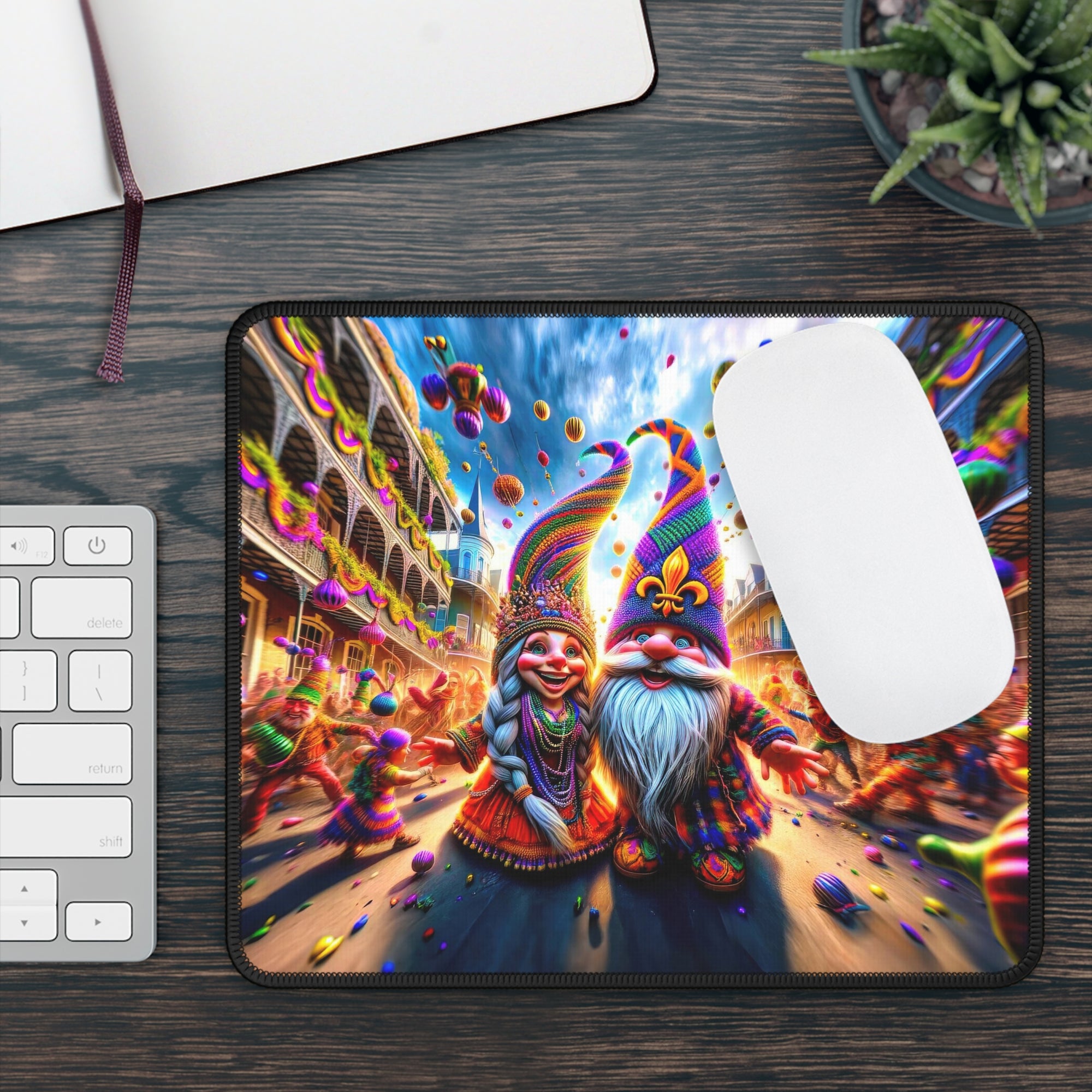 Mardi Gras Daydream in the French Quarter Gaming Mouse Pad