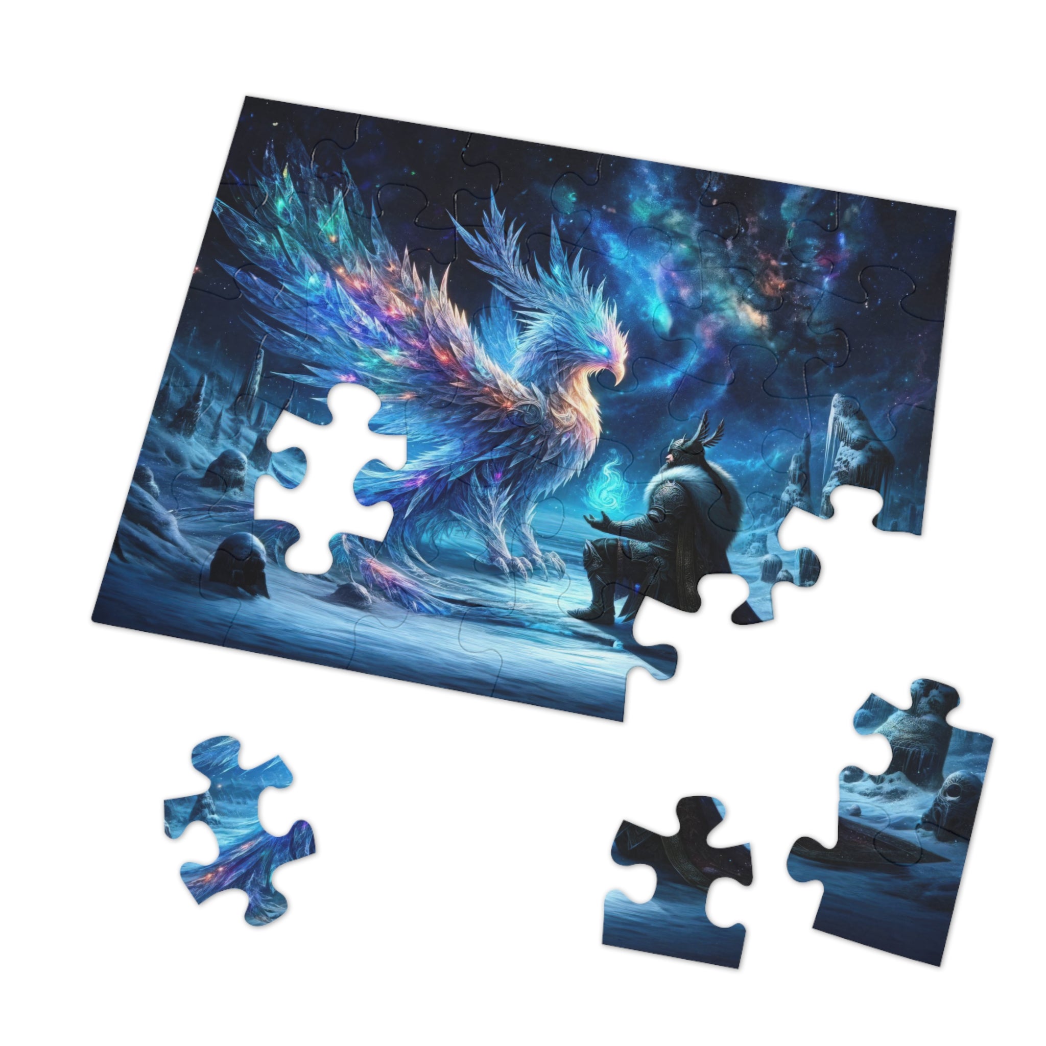 Soberano de Escarcha Galáctico y el Fénix Cósmico Puzzle