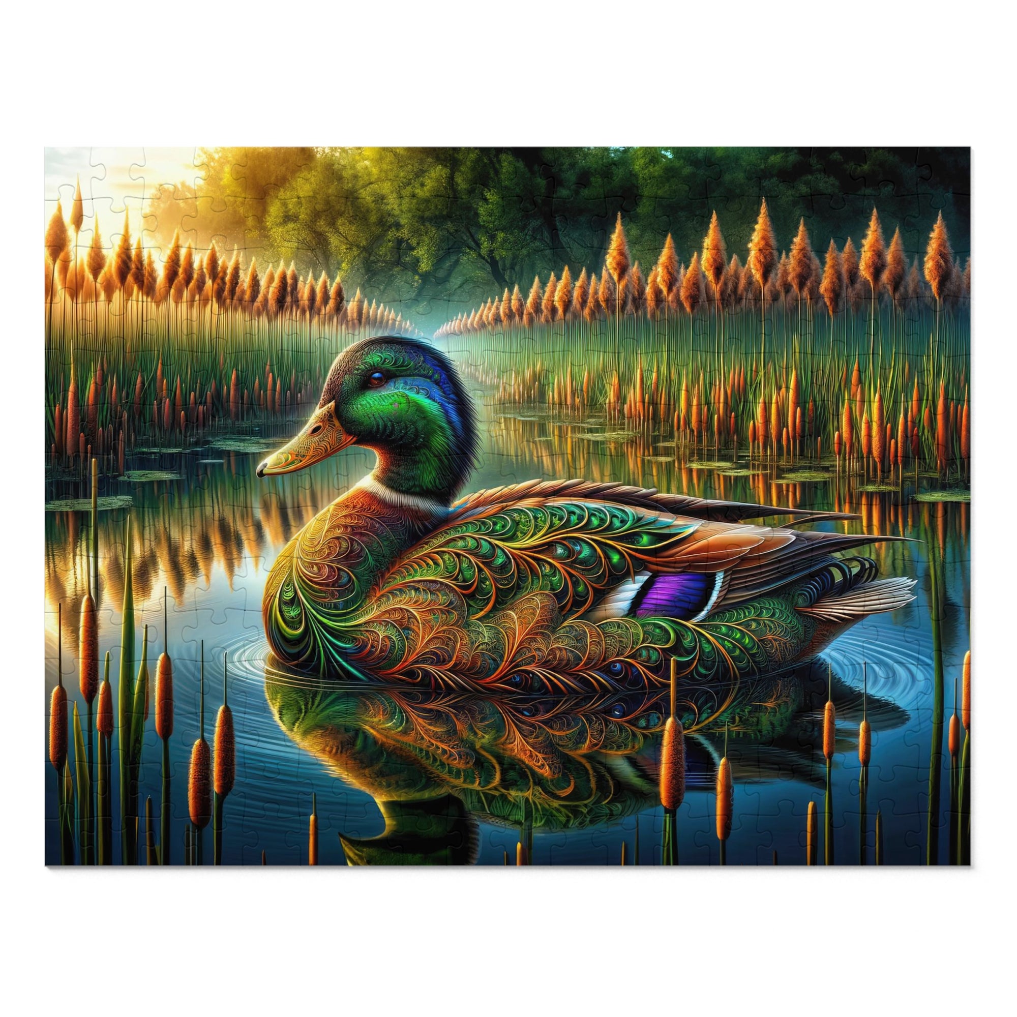 Mirrored Majesty Jigsaw Puzzle