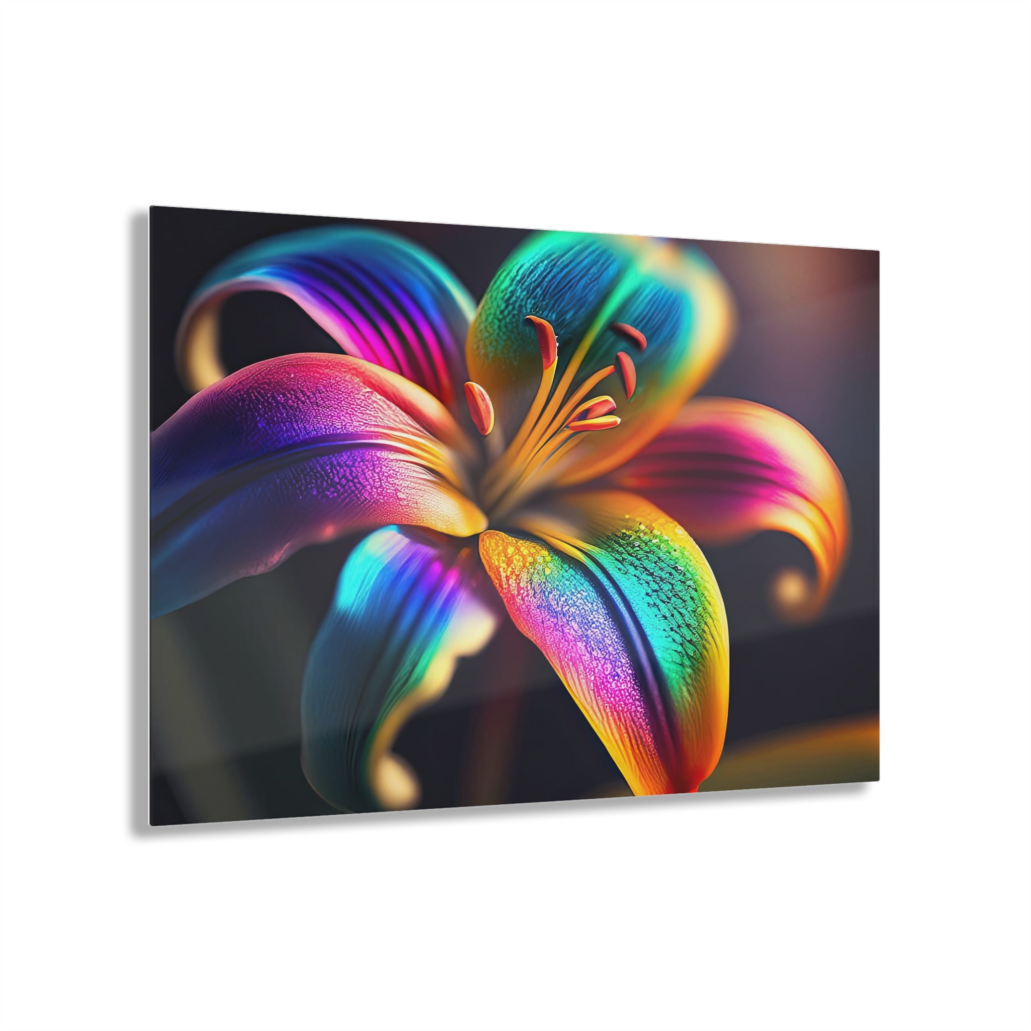 Into The Rainbow Lily Acrylic Print