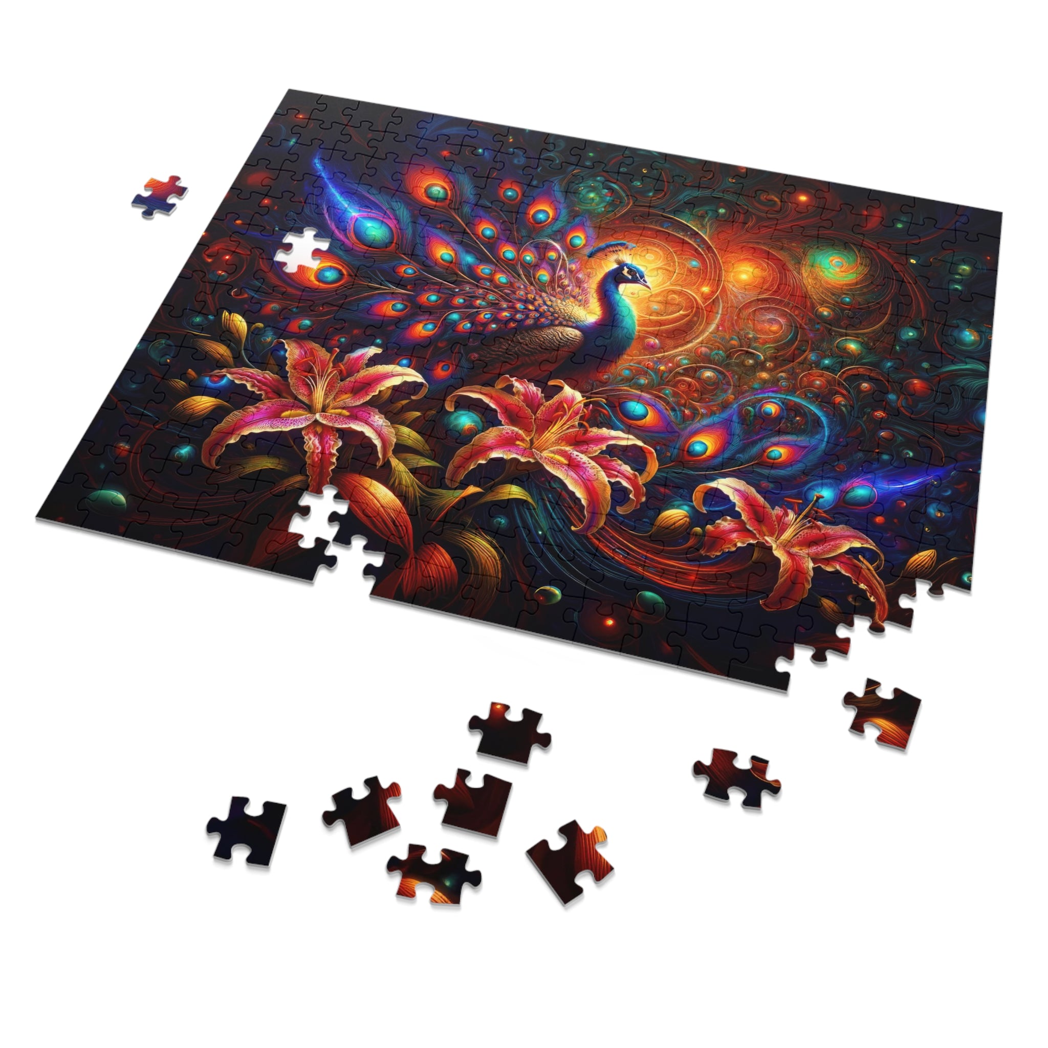 Puzzle Gala Galaxie Paon