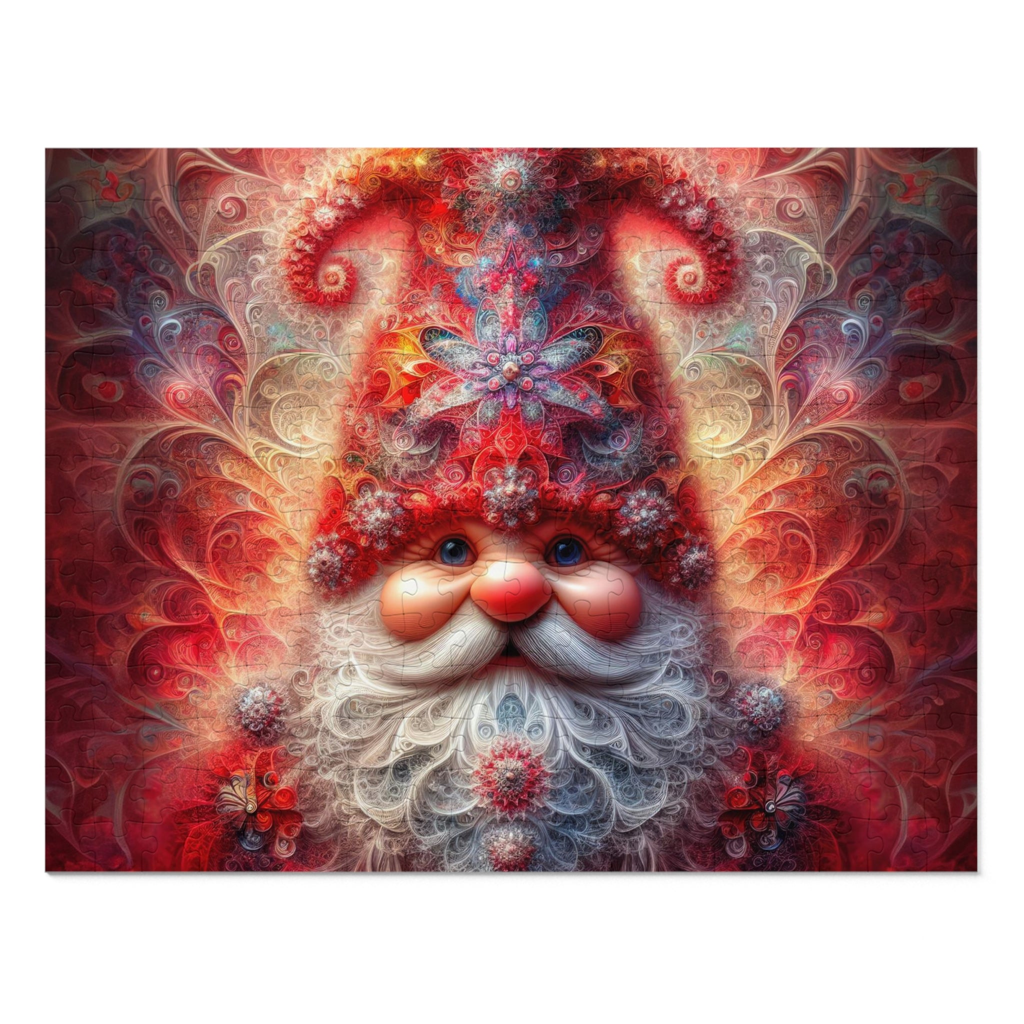 Fractal Saint of Winter Whimsy Jigsaw Puzzle