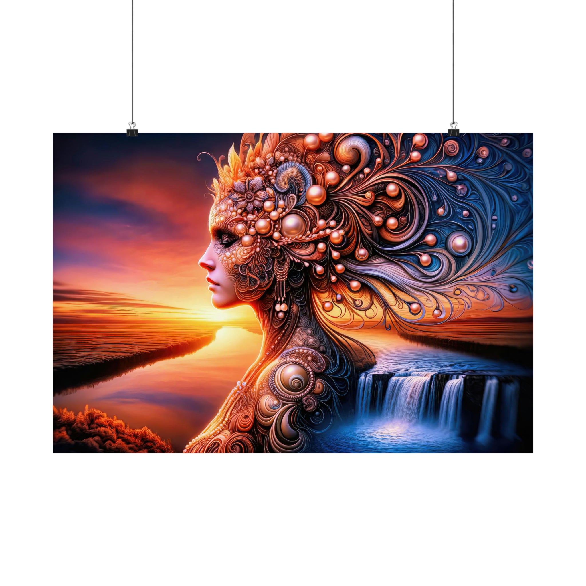 Pearlescent Dreams at Dusk Poster