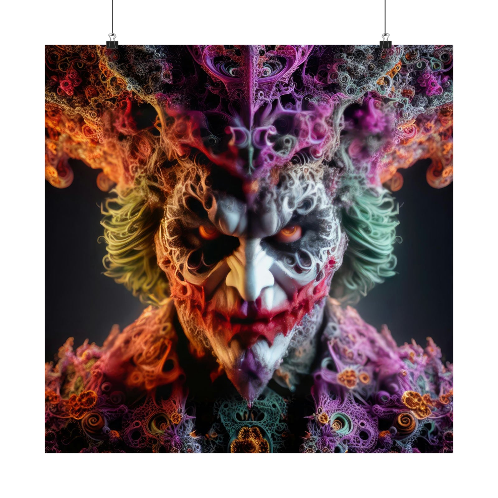 Fractal Joker Poster