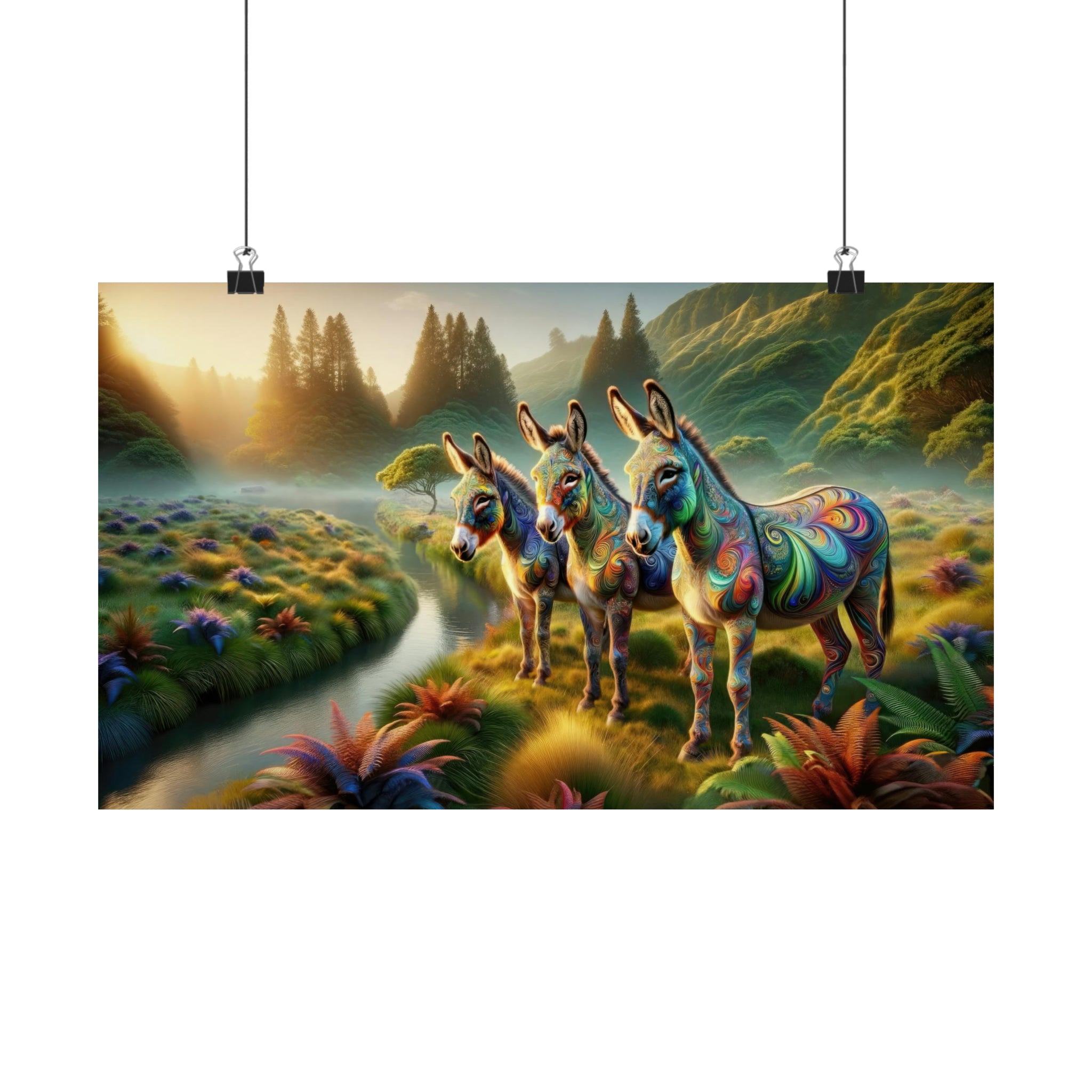 Los burros encantados Póster