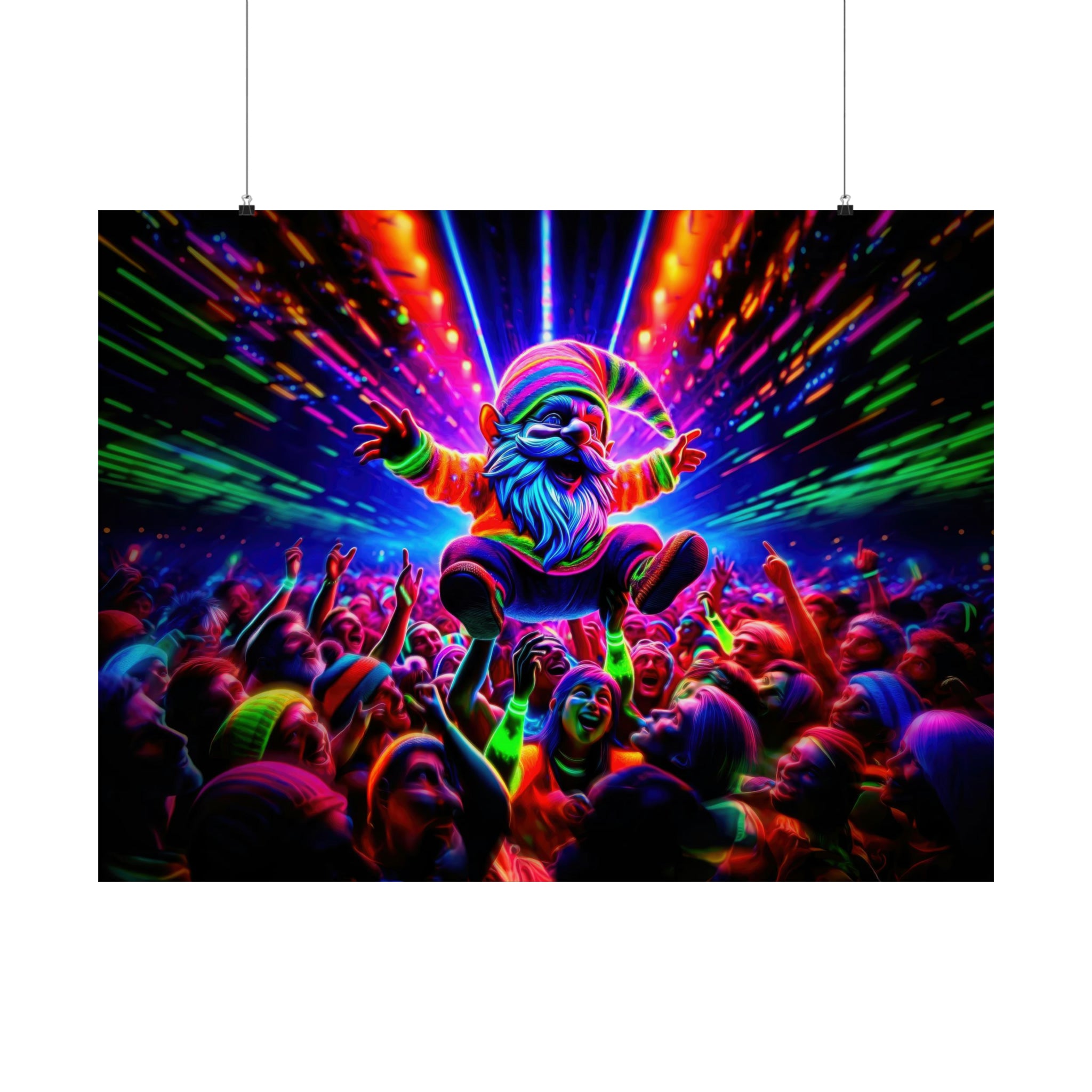 Underground Rave Gnome Poster – Unfocussed Photography & Art