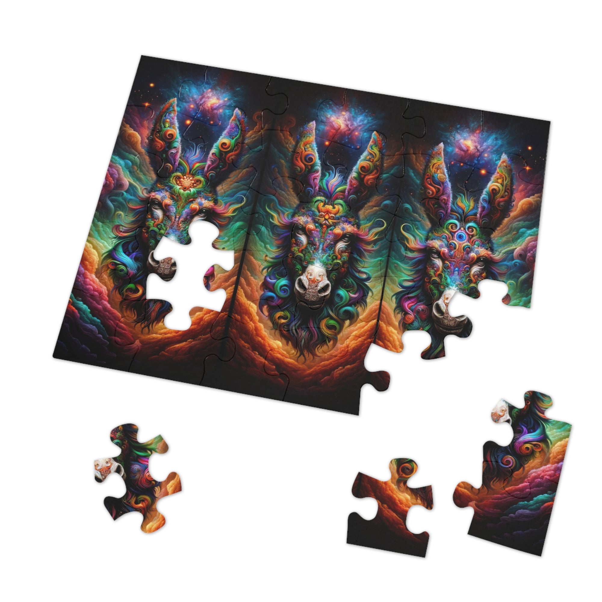 Galactic Donkey Trivision Jigsaw Puzzle