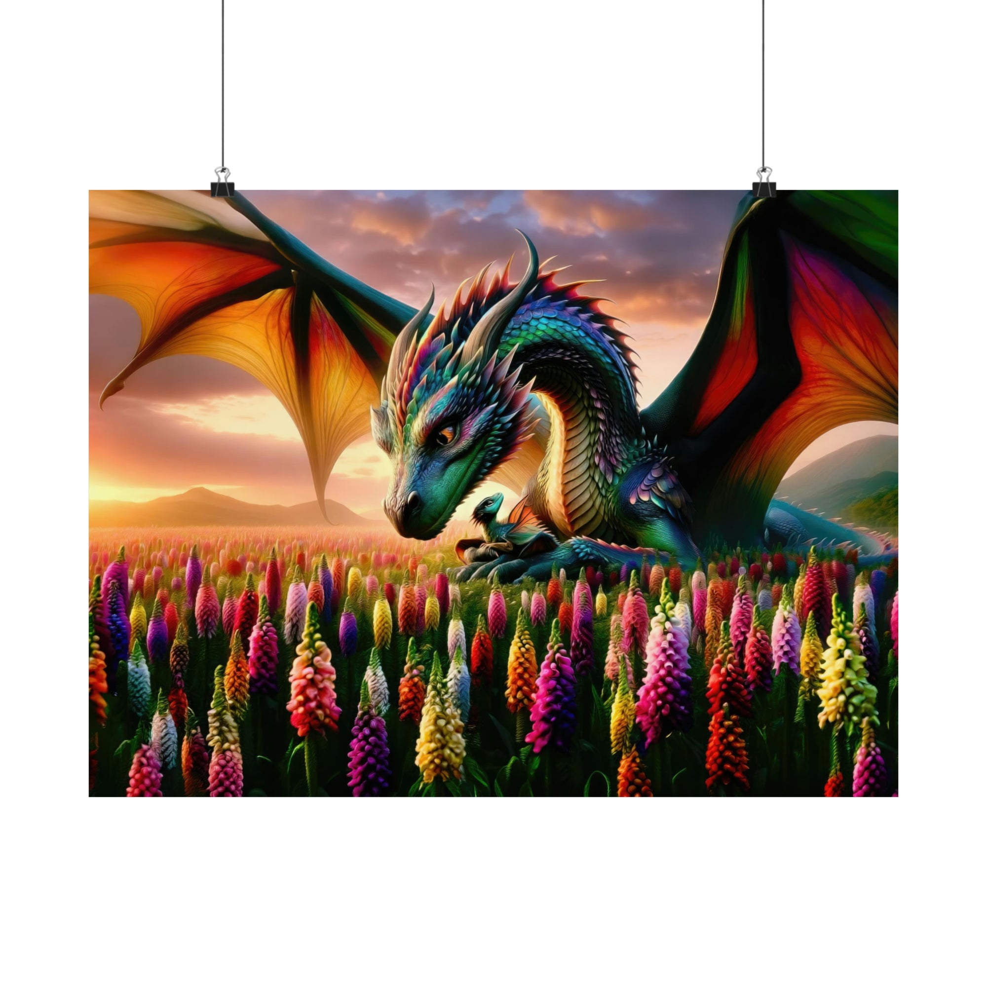 Guardian's Embrace at Snapdragon Vale Poster