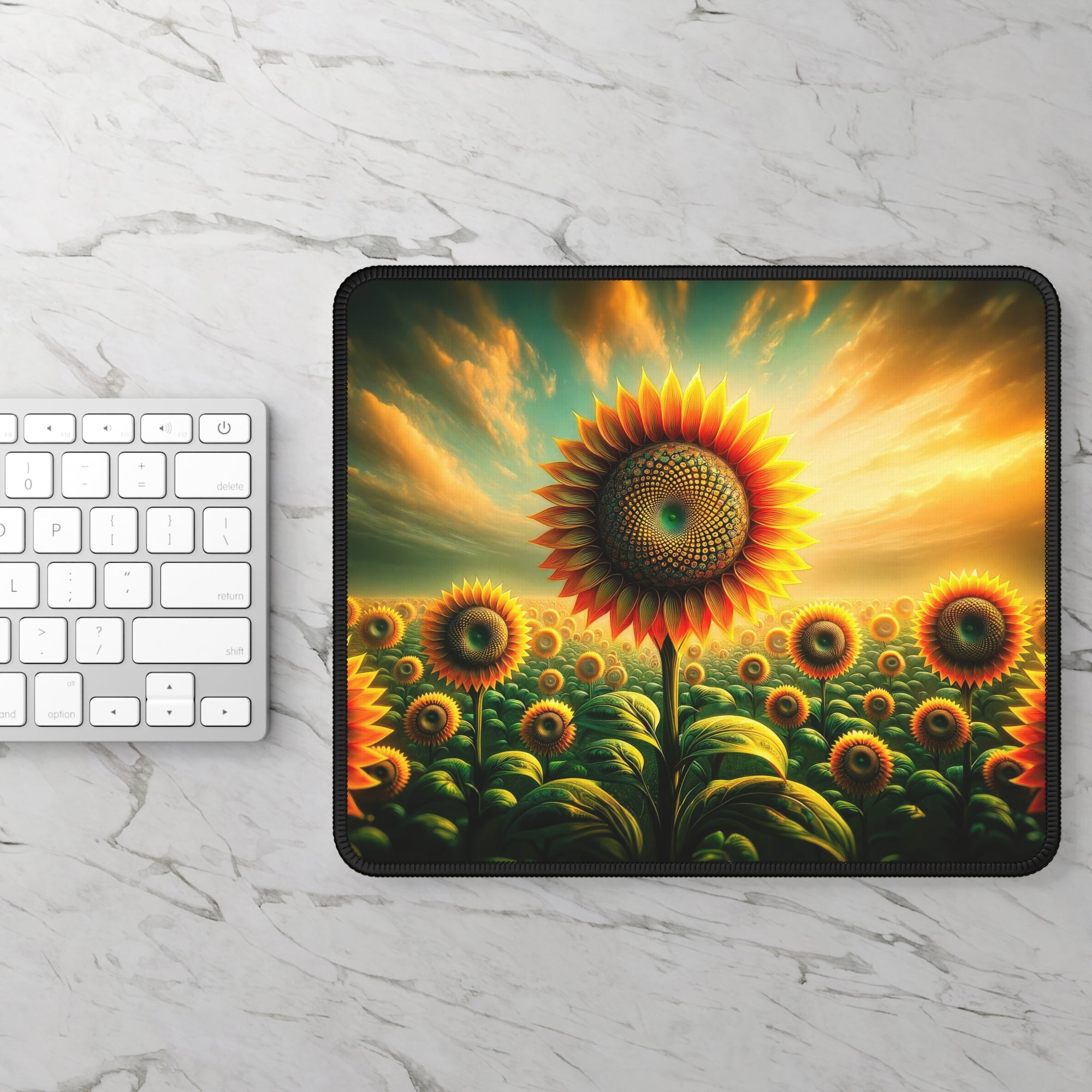 Kaleidoscope of Solar Flora Gaming Mouse Pad