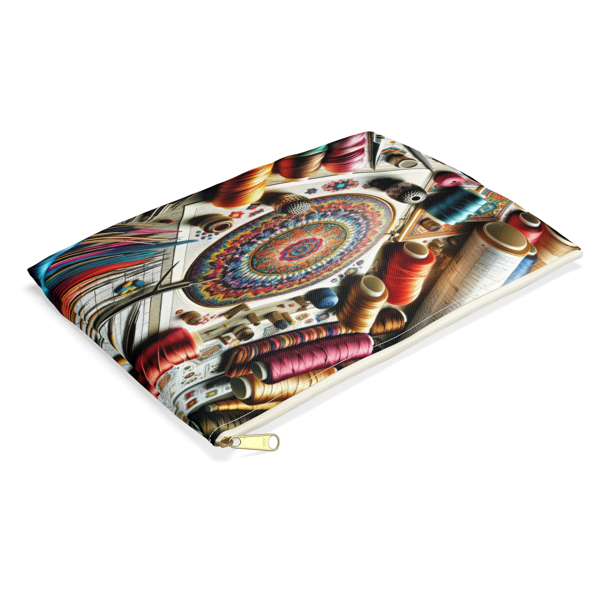 Mandala Stitching Workspace Accessory Pouch