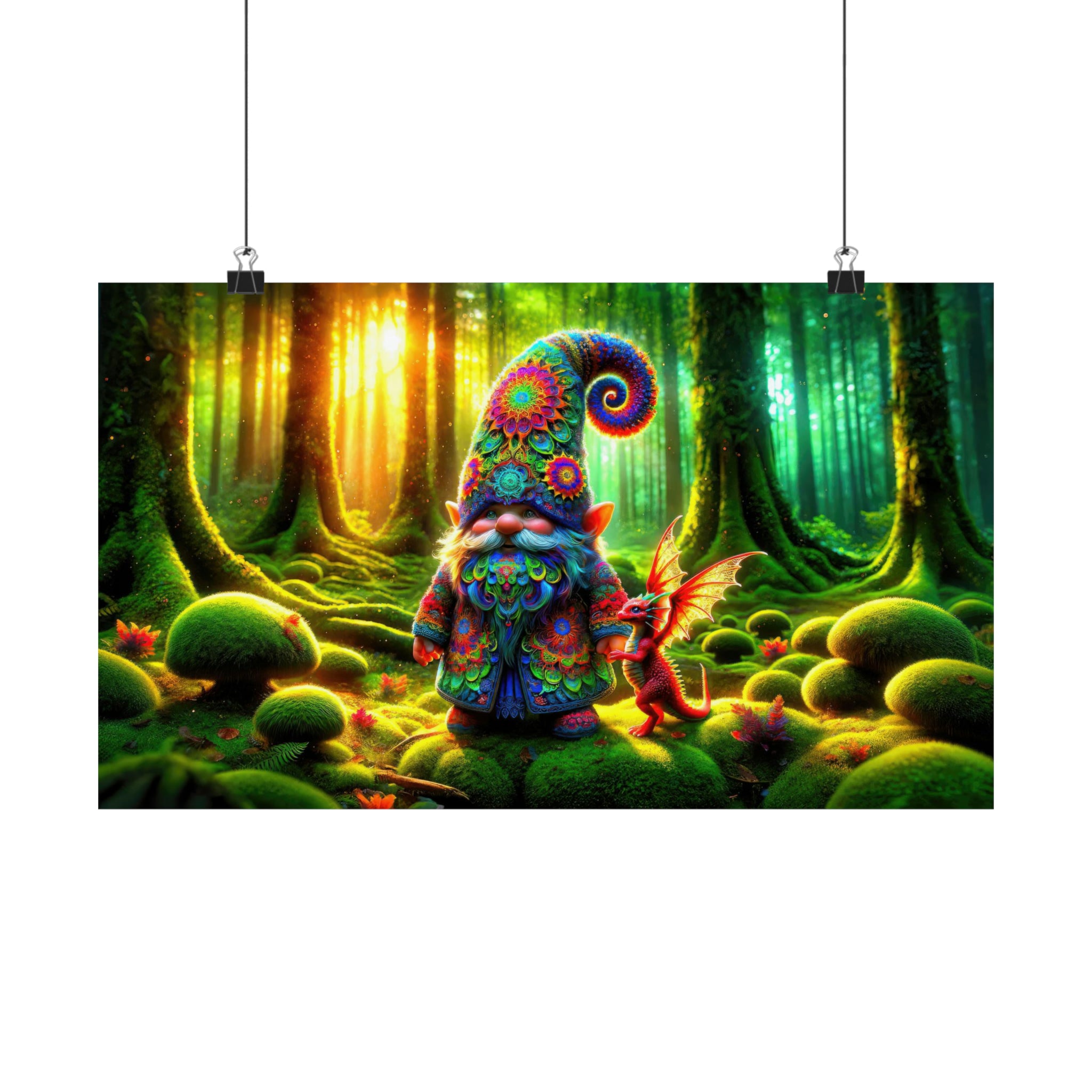 The Gnome's Morning in Enchanted Woods Poster