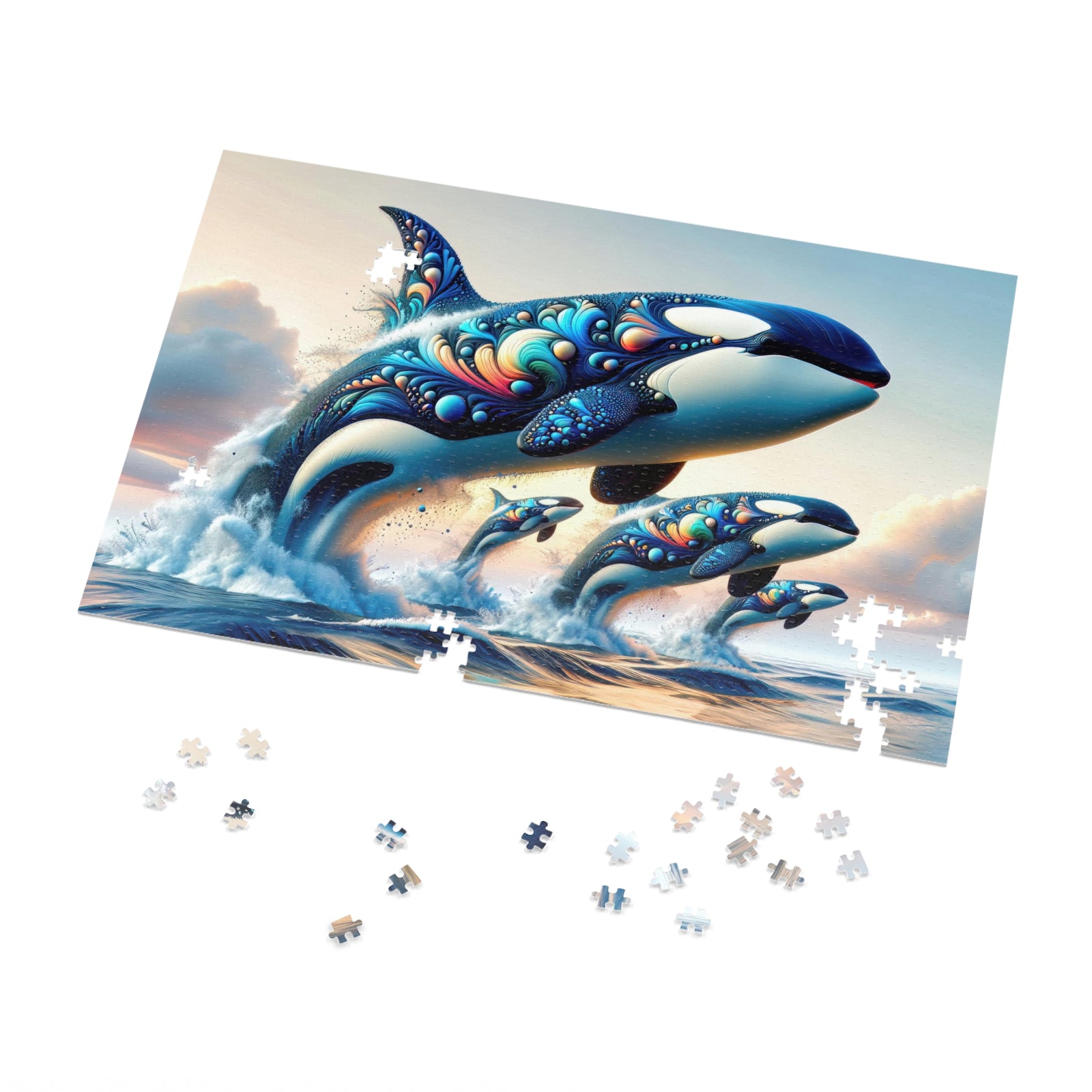 El ballet aéreo de las orcas arcadias Puzzle