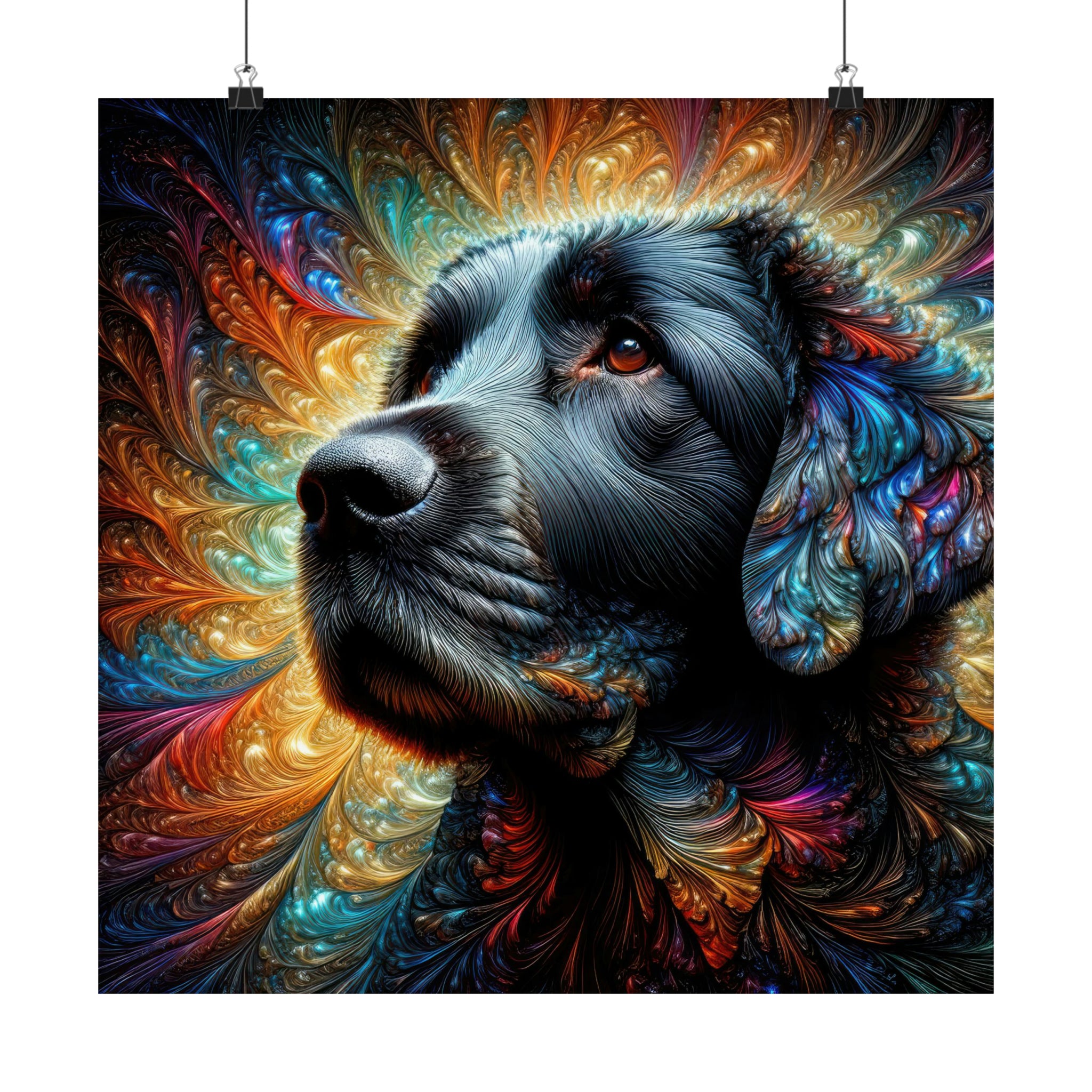 La constelación canina celestial Póster