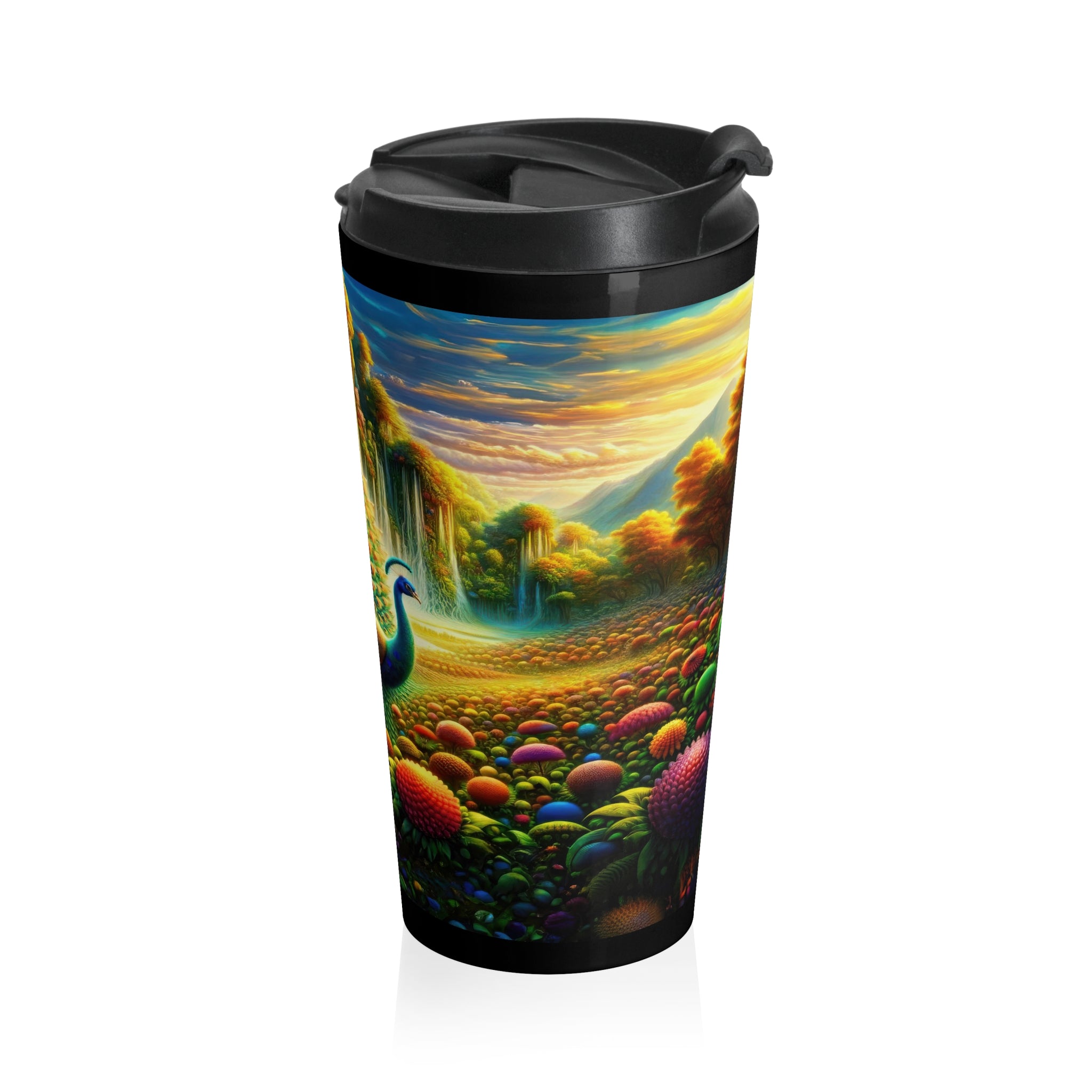 Taza de viaje Paraíso de penacho