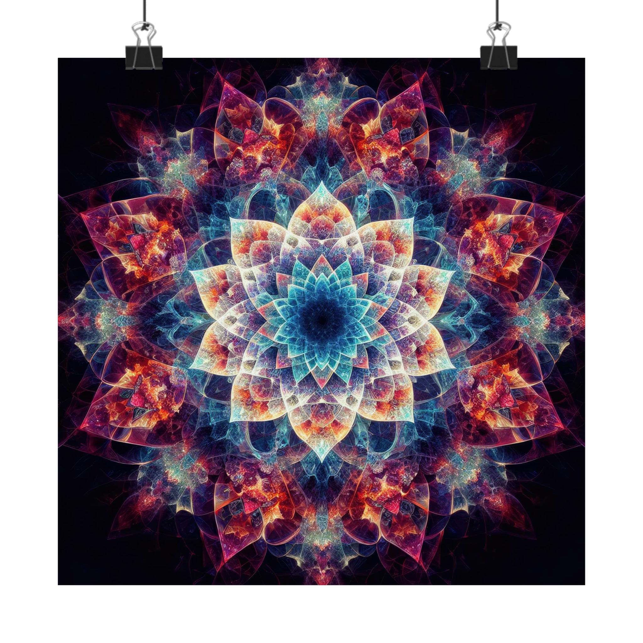 Cascadas de colores Póster