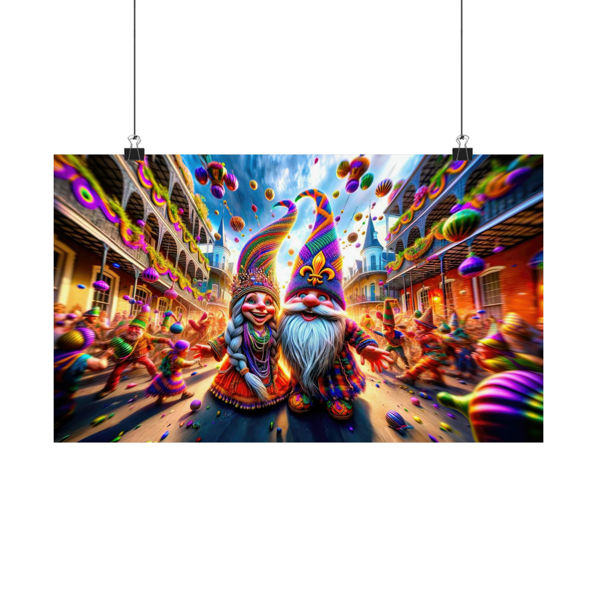 Mardi Gras Daydream en el Barrio Francés Póster