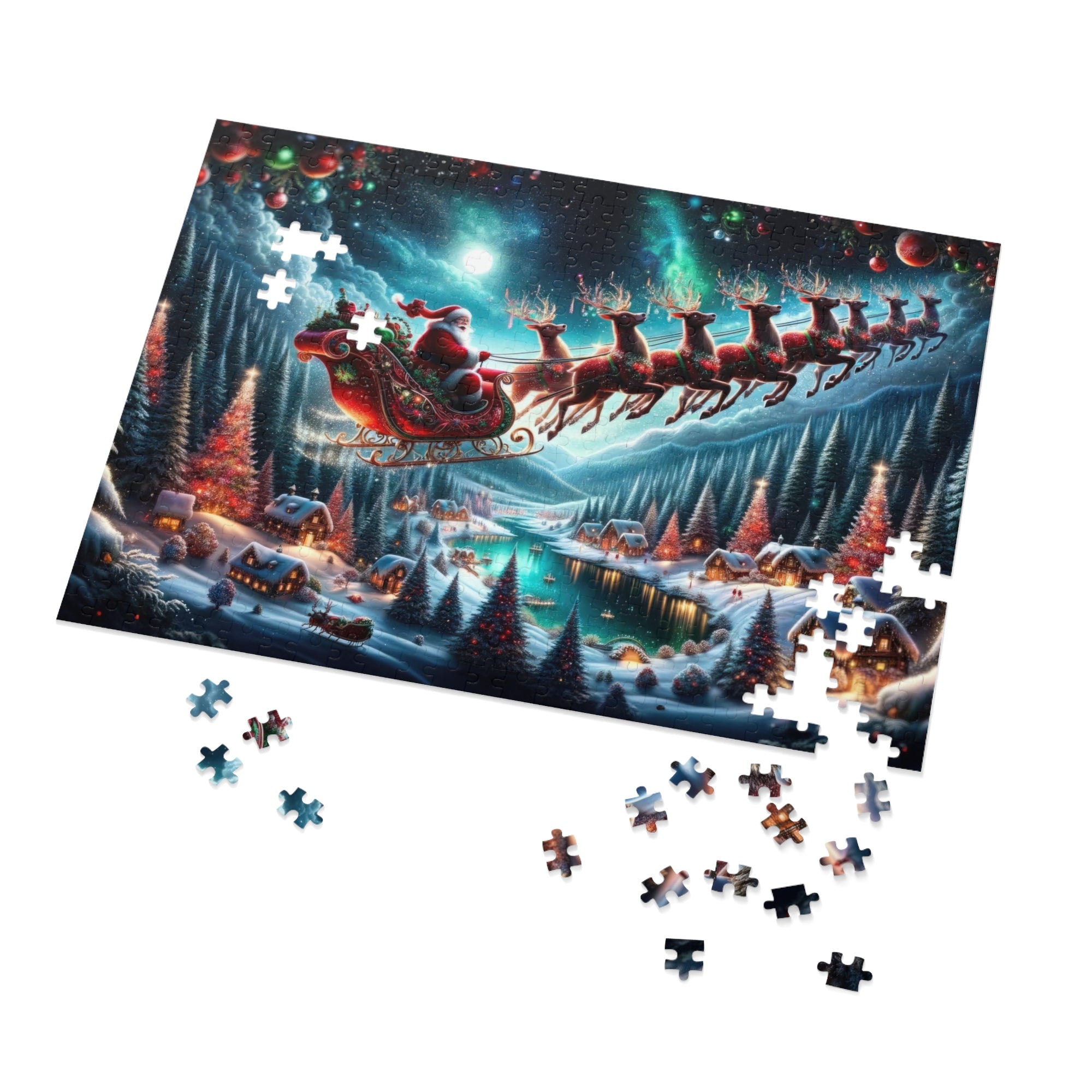 Puzzle Le voyage étoilé du Père Noël