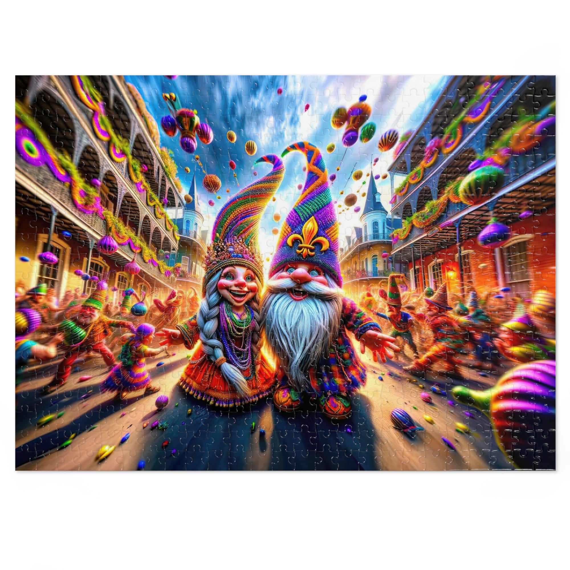 Mardi Gras Daydream in the French Quarter Jigsaw Puzzle