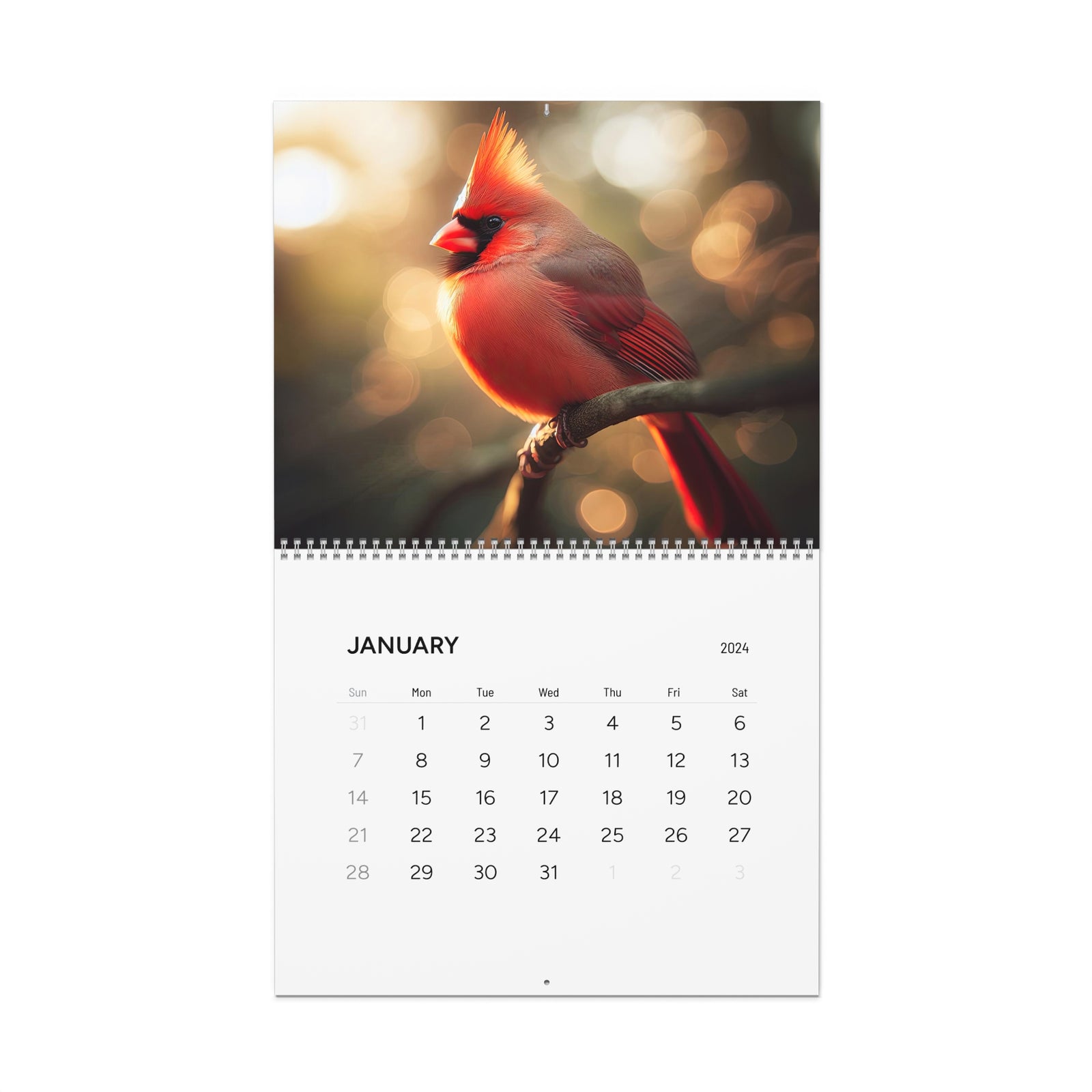 Missouri Songbirds Calendar (2024)