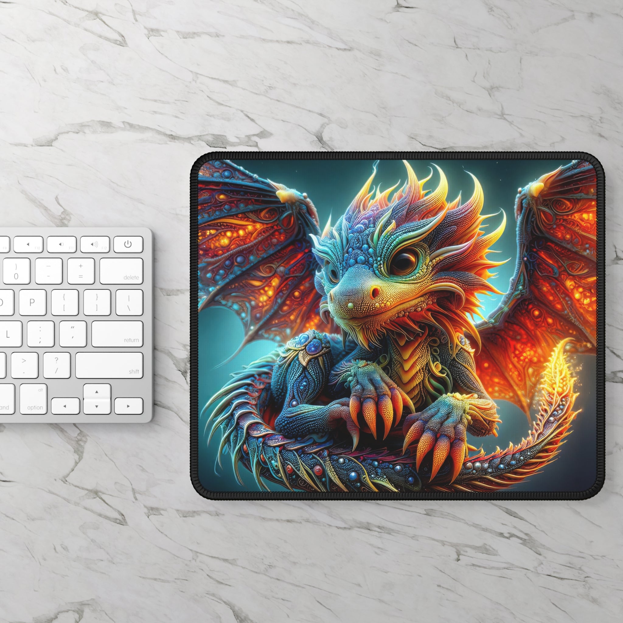 Alfombrilla de ratón para juegos The Gilded Wyvern