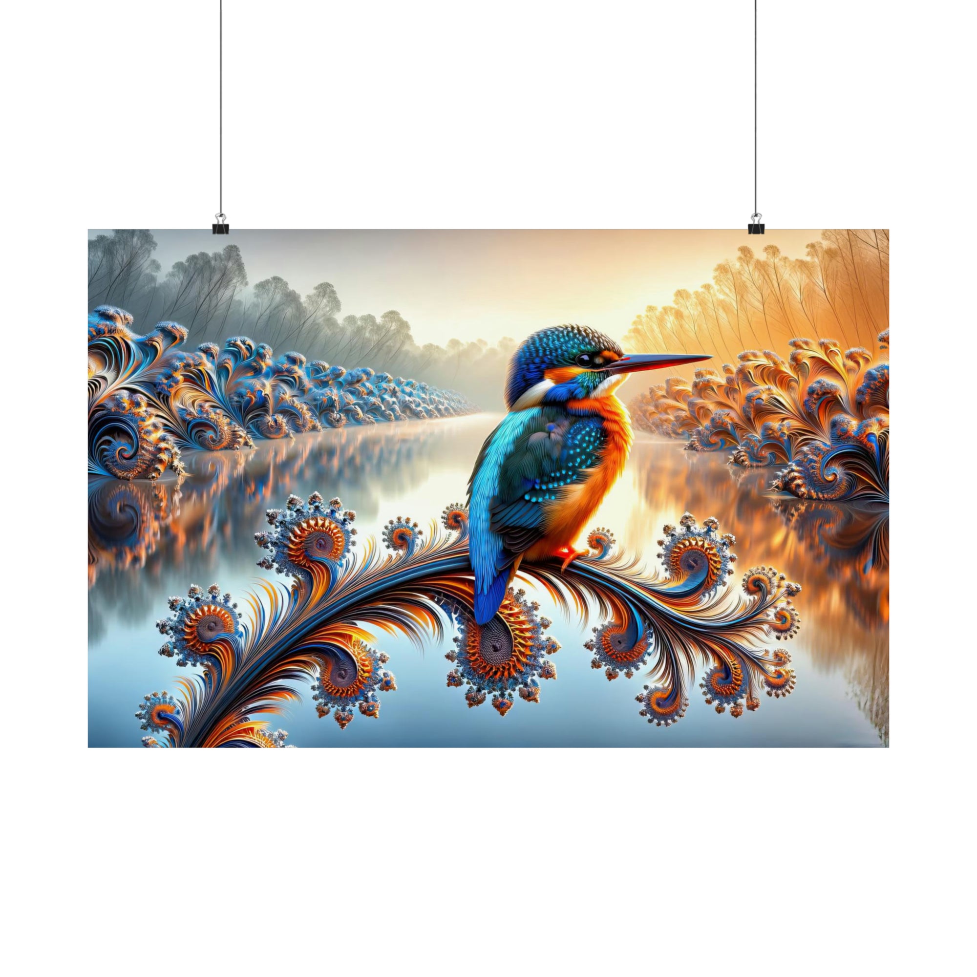 The Kingfisher's Perch Poster