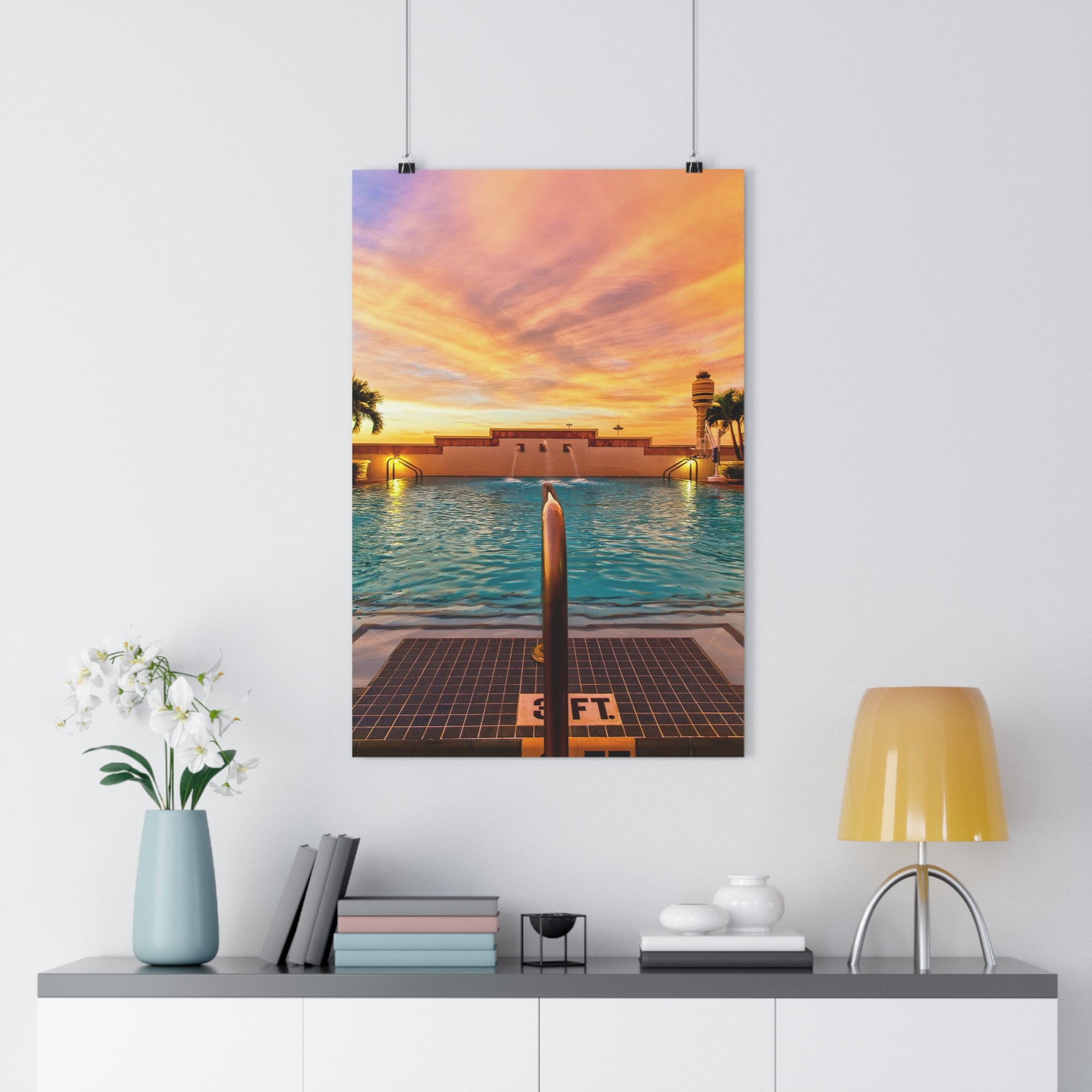 Impresión Hyatt Poolside Sunrise
