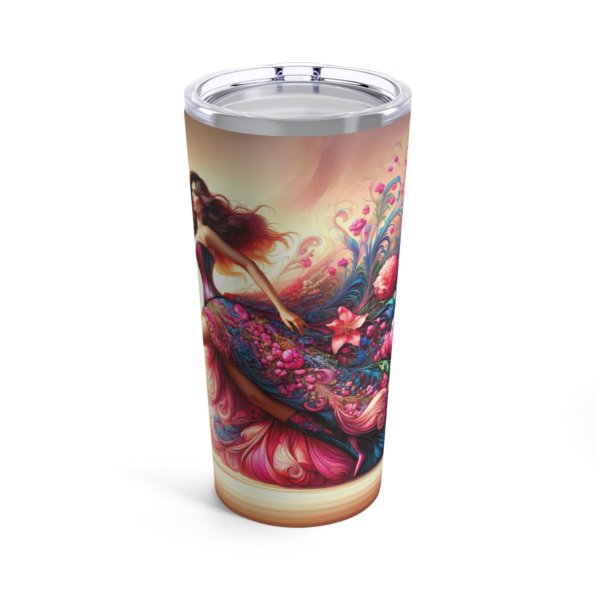 Vaso Elegancia Floral en Movimiento 20oz