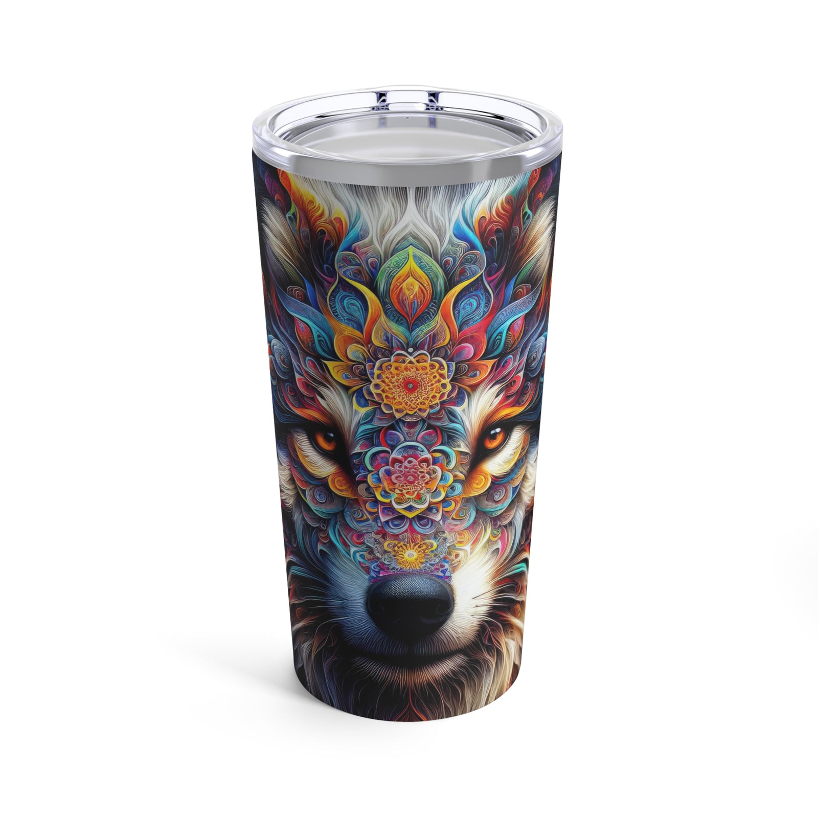 Vaso Mystic Mandala Wolf 20oz