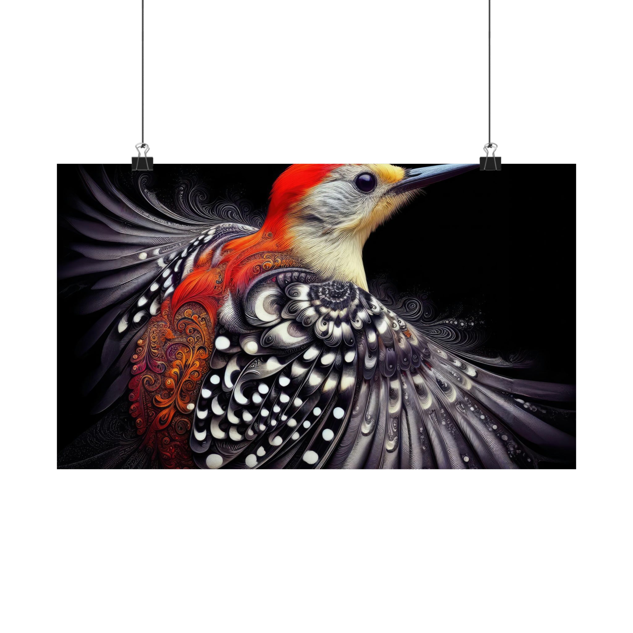 Élégance en plumage Poster