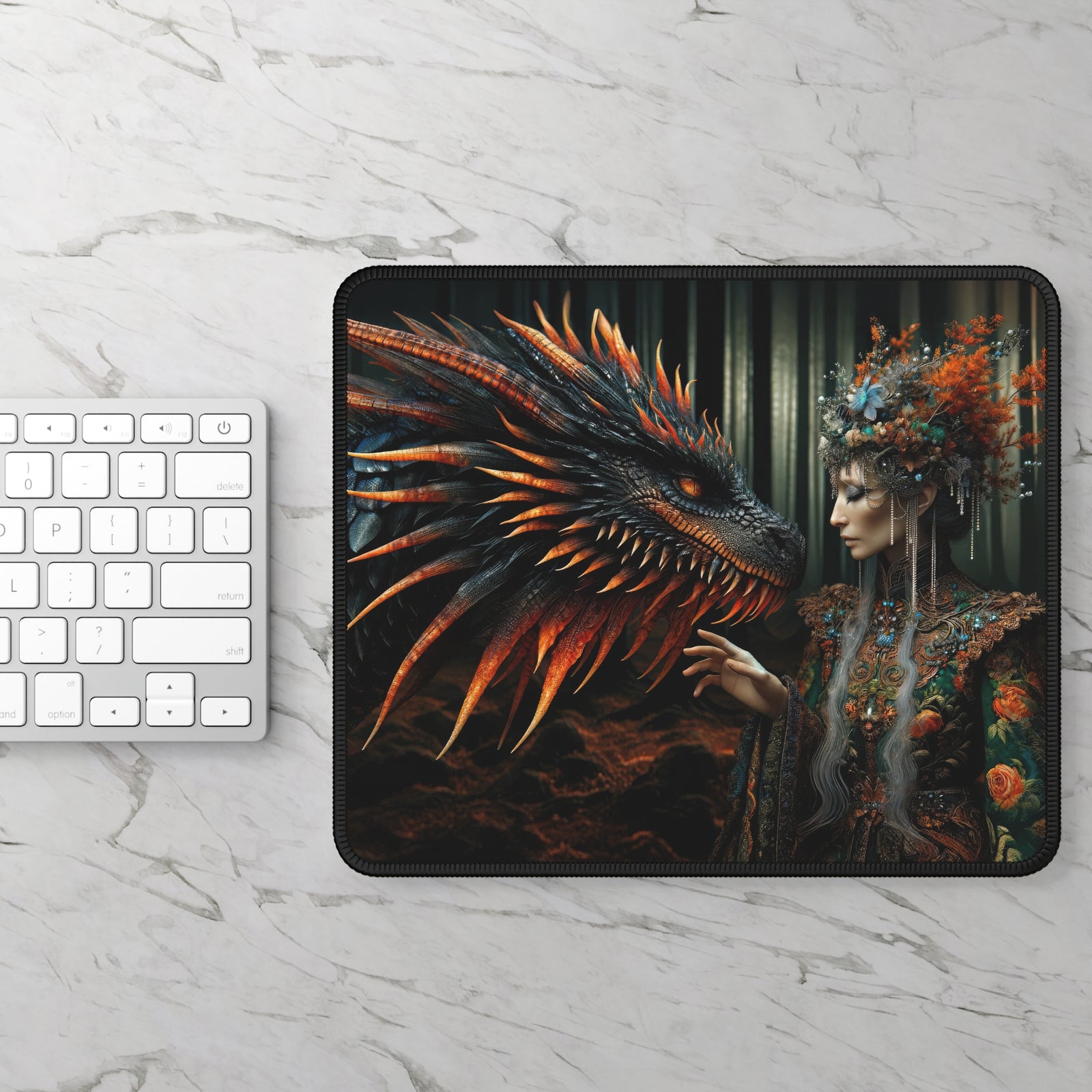 Twilight of the Ember Drake Mouse Pad