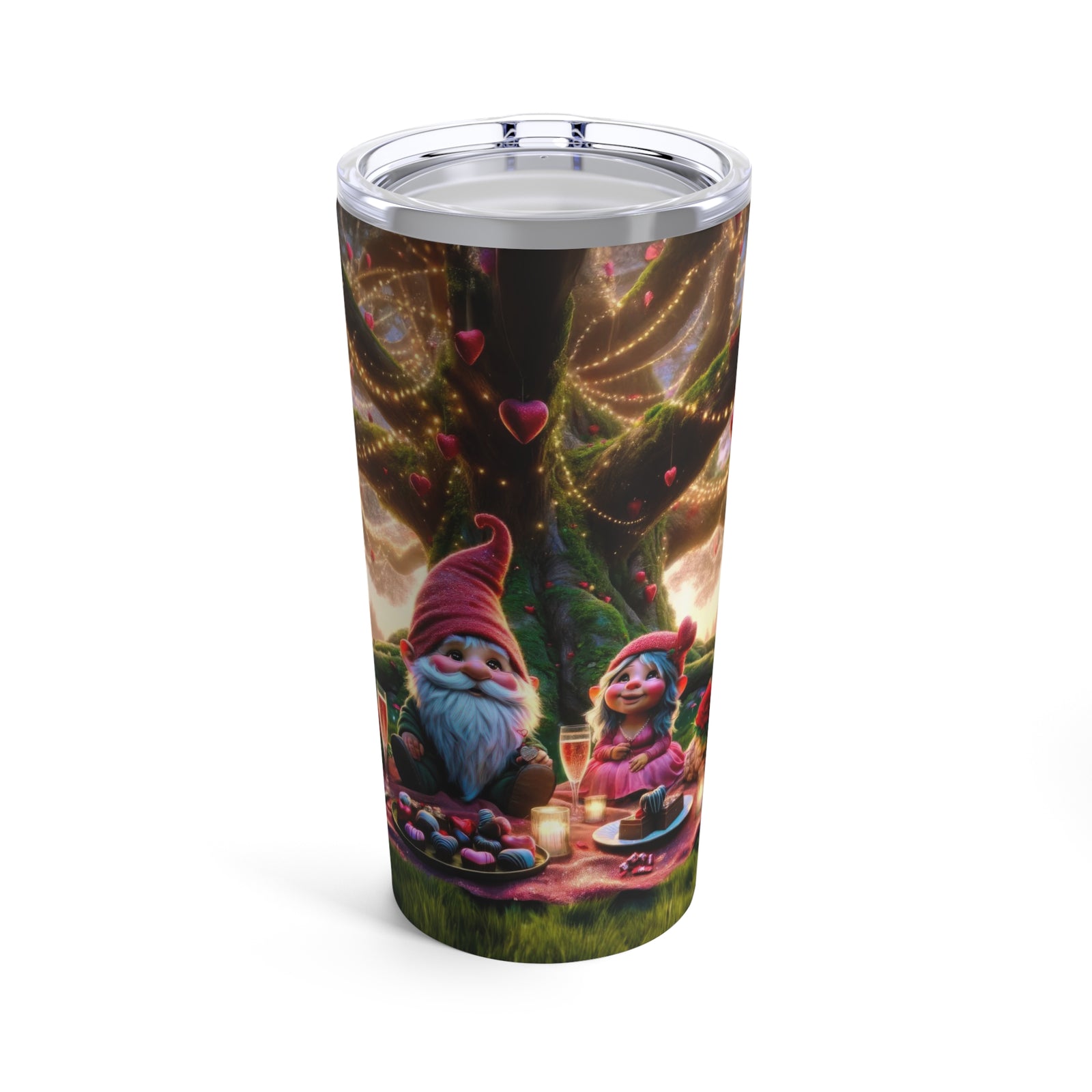 Enchanted Valentine's Eve in the Whimsical Woodlands Tumbler 20oz