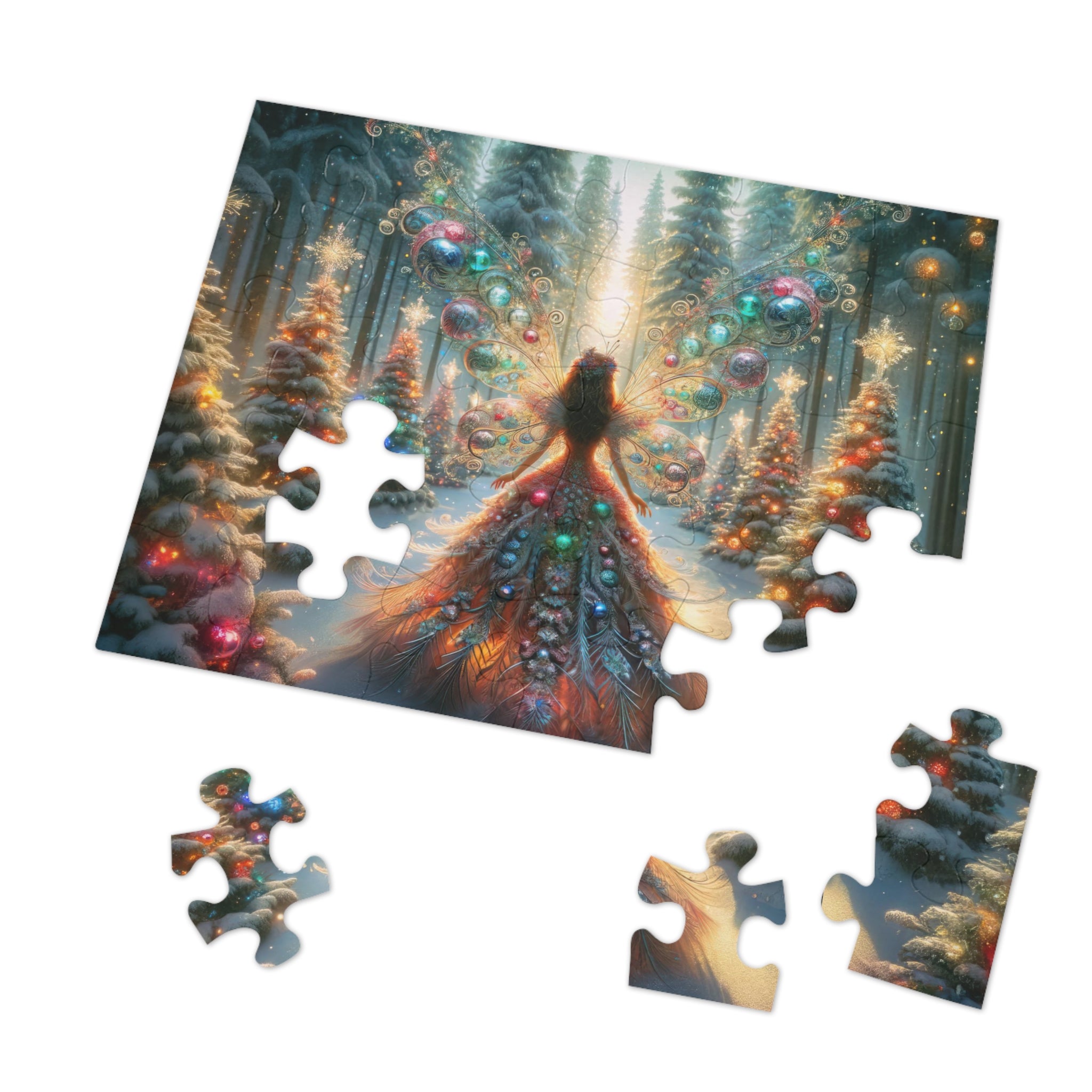 Enchantment of the Winter Solstice Fairy Jigsaw Puzzle