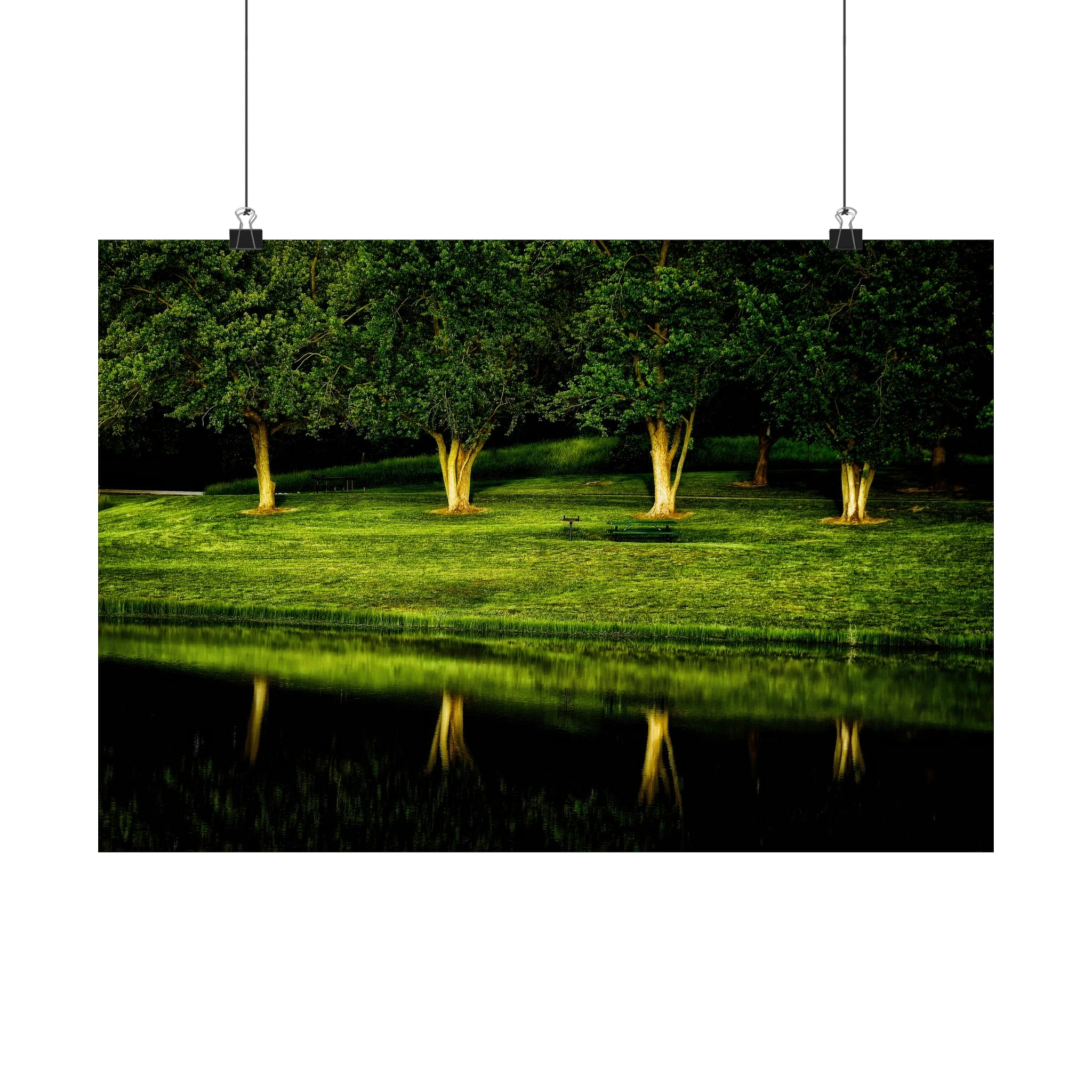 Parque Broemmelsiek Verde Póster