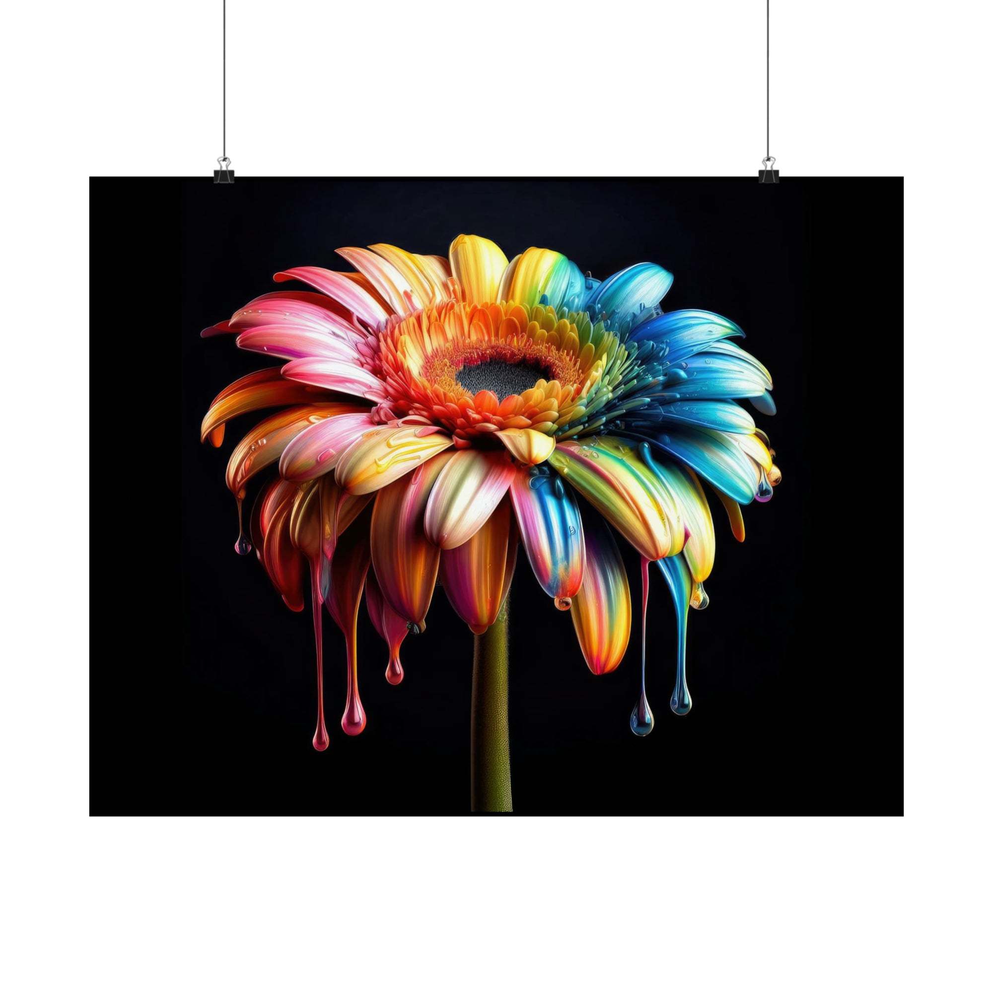 Gerber Daisy Dripz - J Póster