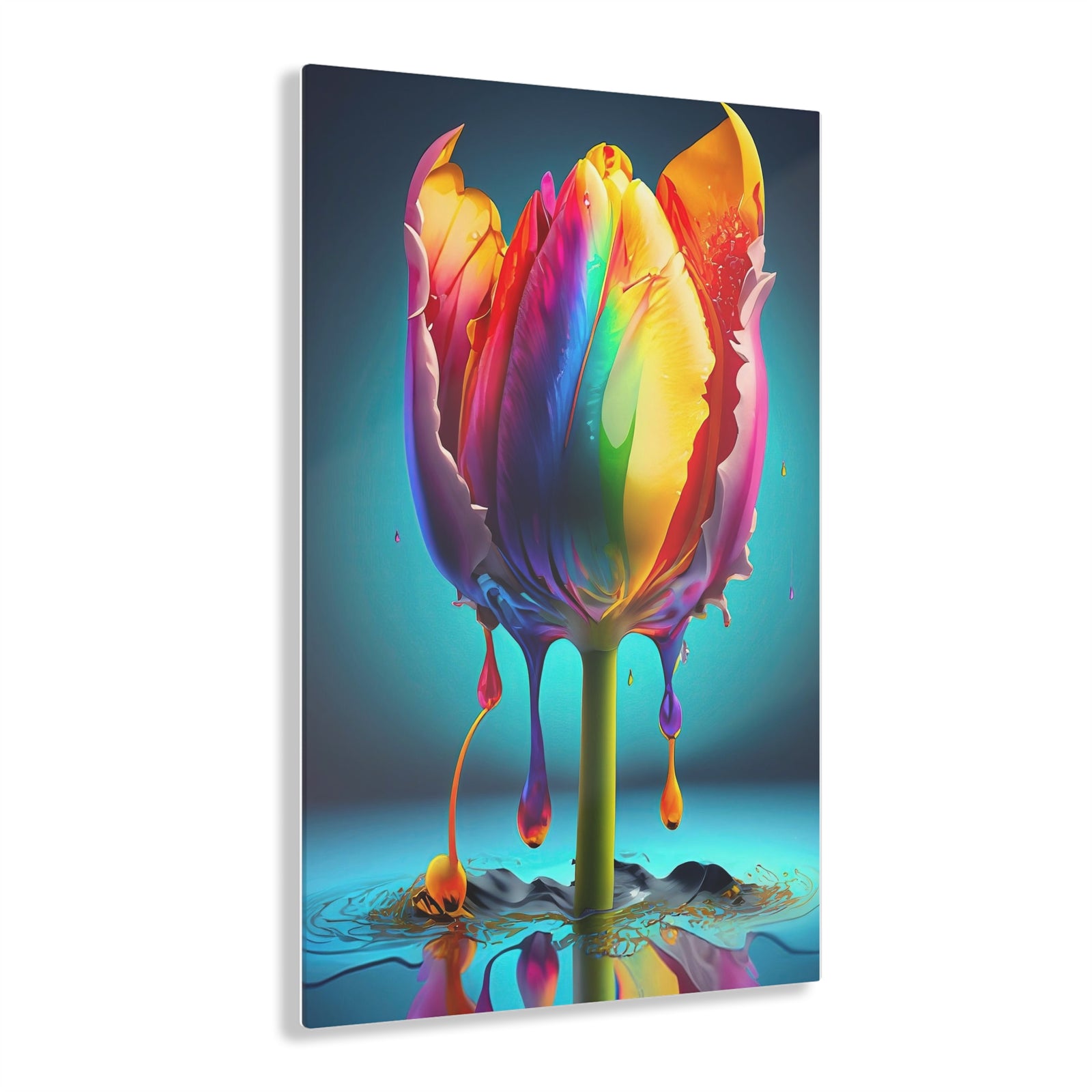Tulip Dripz D Acrylic Print