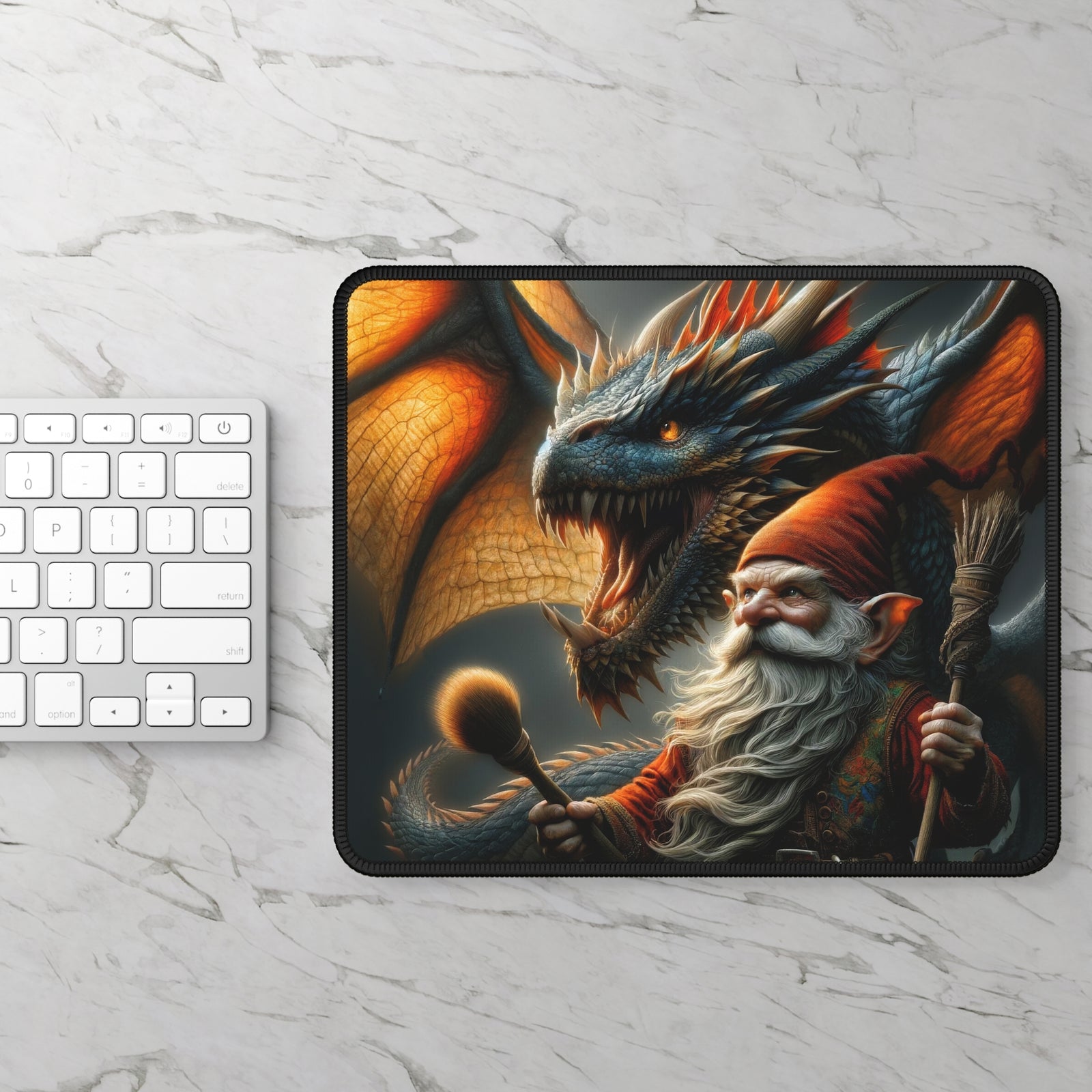 The Gnome's Dragon Mouse Pad