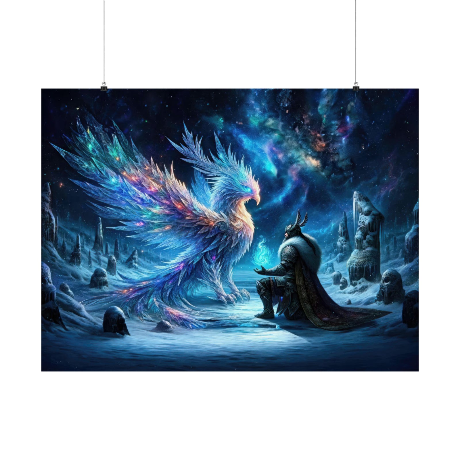 Galactic Frost Sovereign and the Cosmic Phoenix Poster