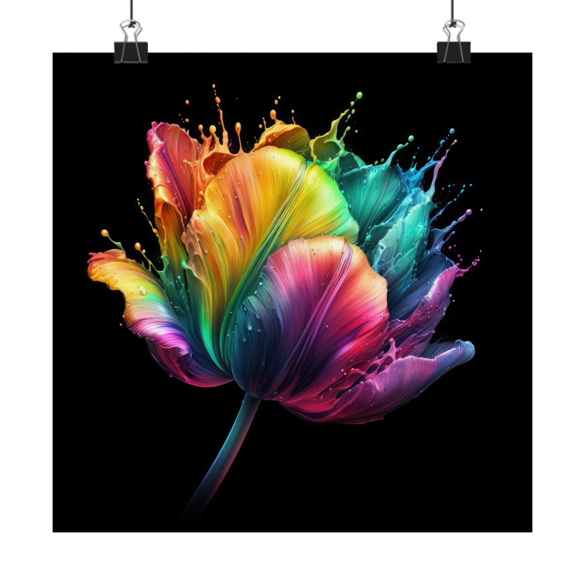 Tulip Dripz - L Poster