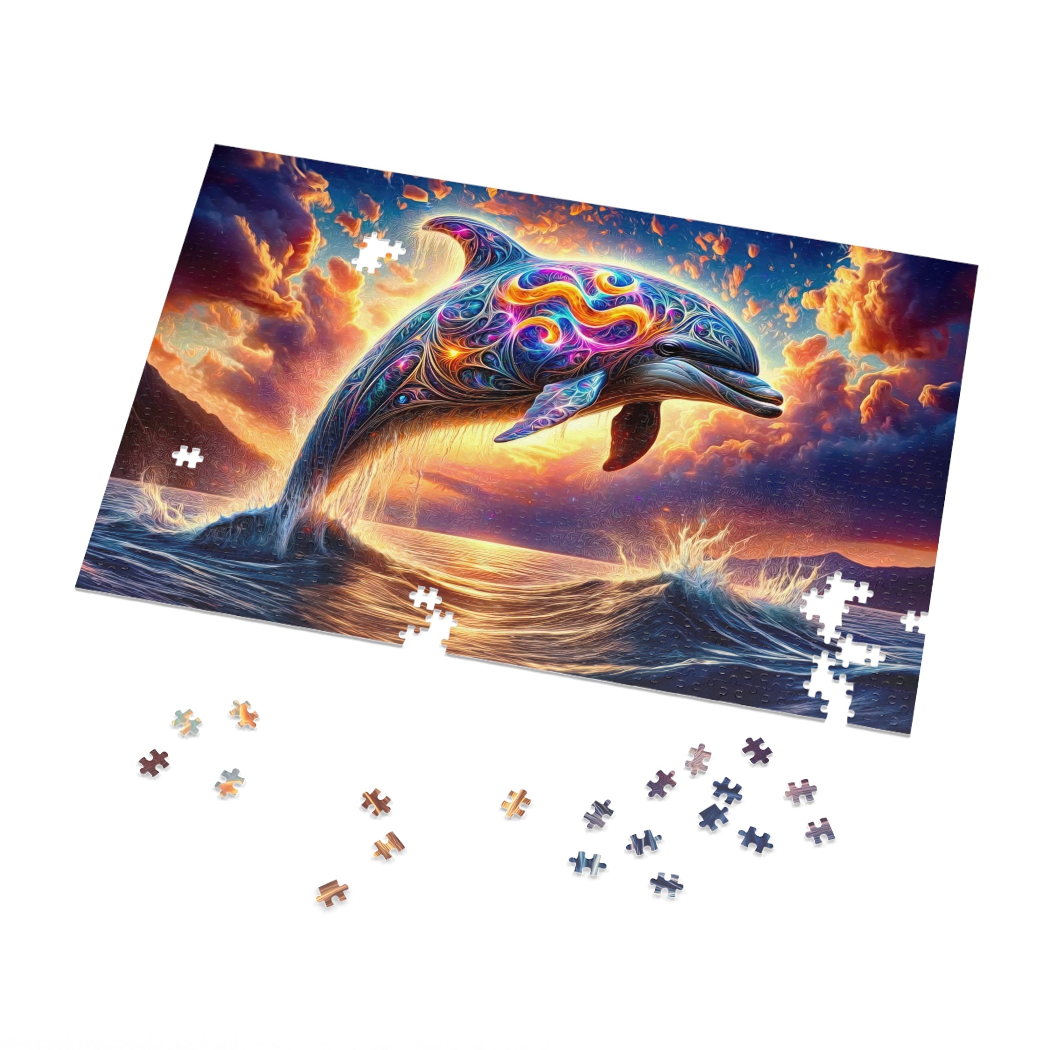 A Leap Through Starlit Seas Jigsaw Puzzle