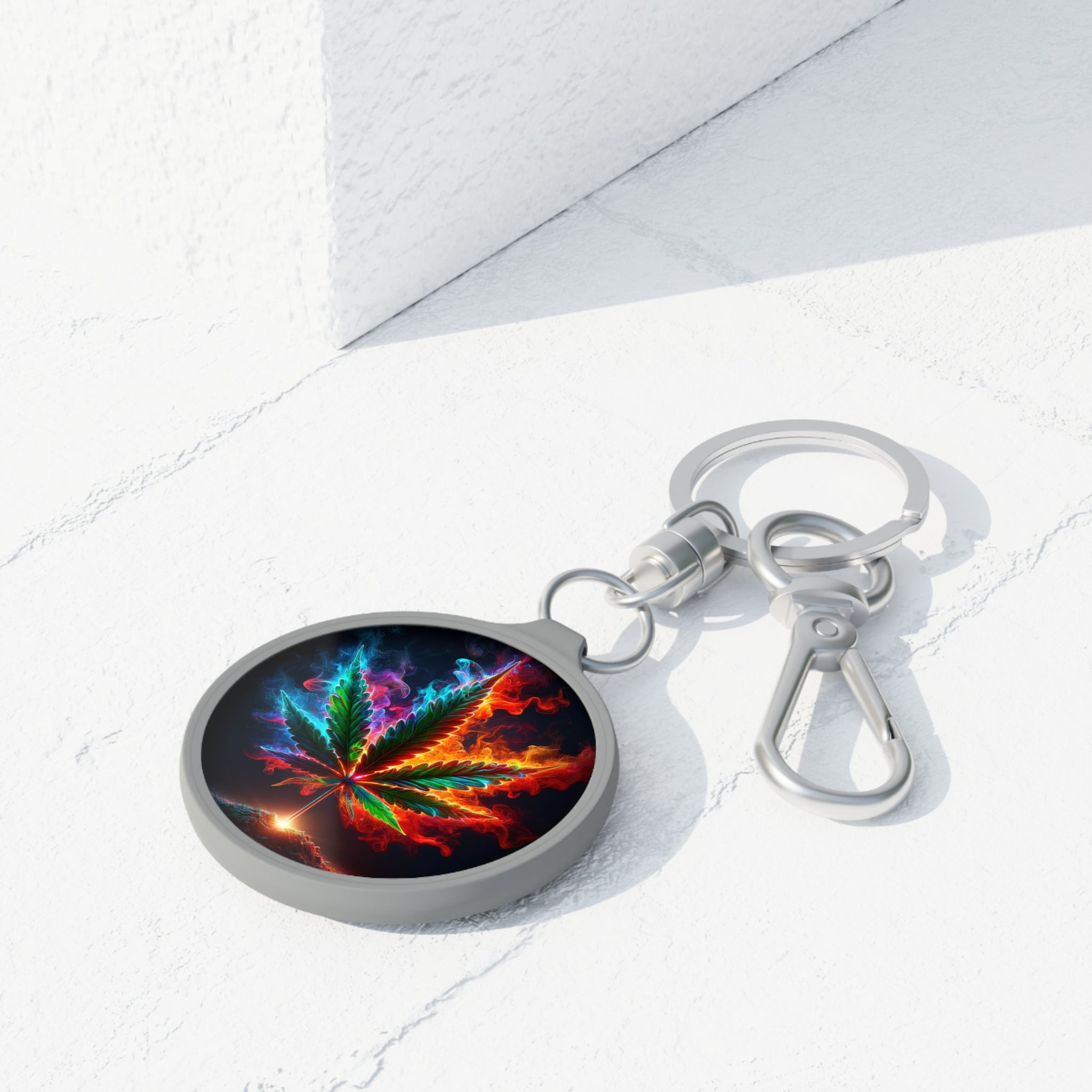 Flames of Tranquility Keyring Tag