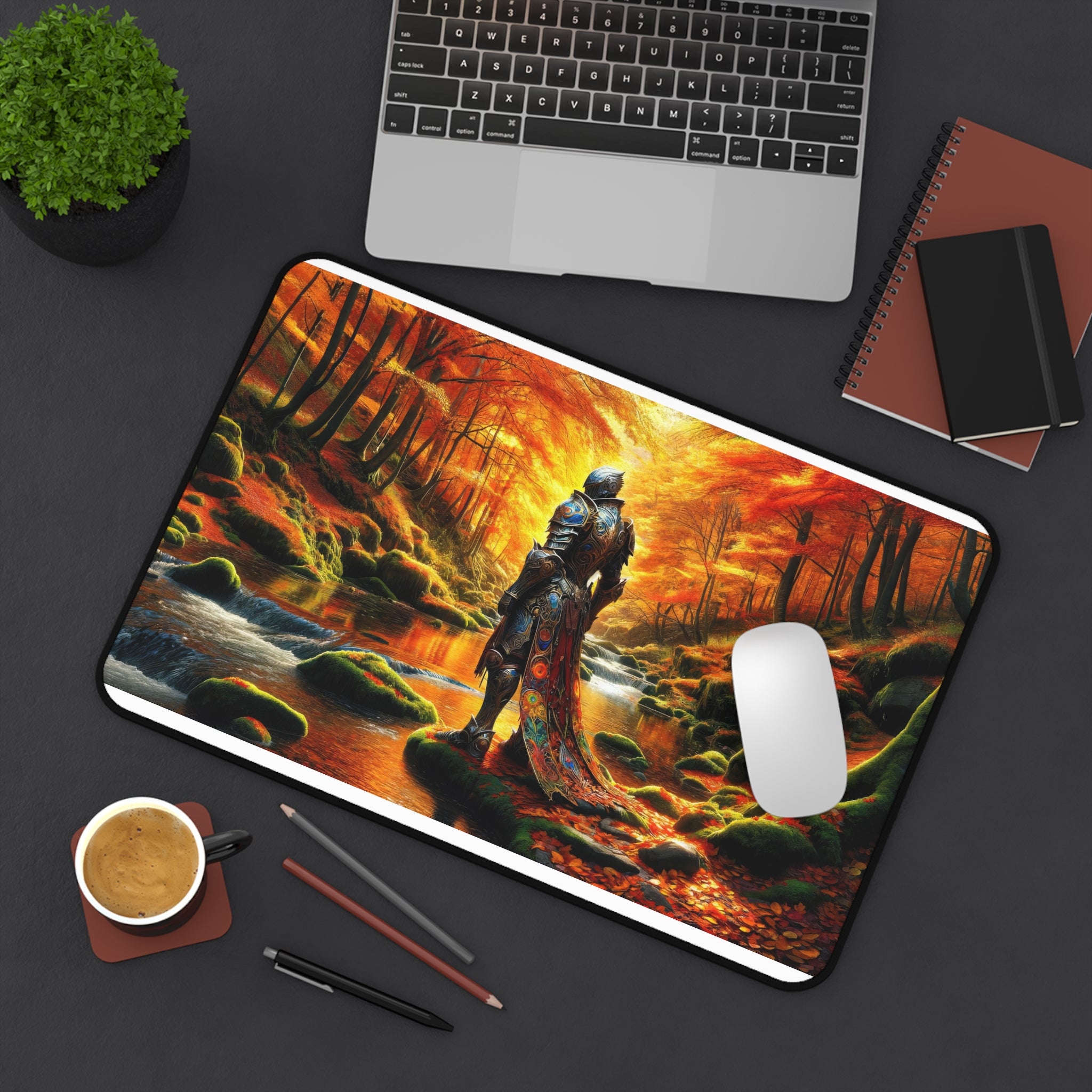 Autumnal Knight Desk Mat