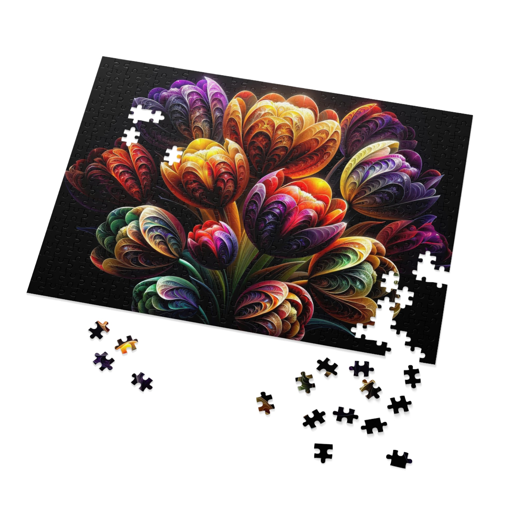 Puzzle Fractal Bloom Infinito