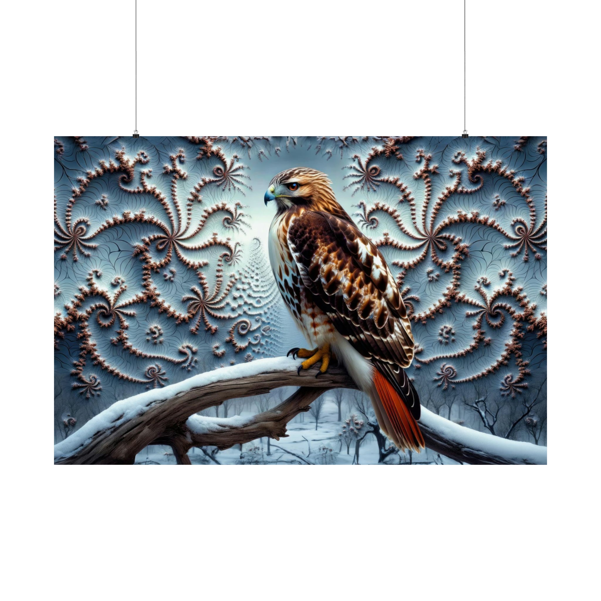 Red-Tailed Fractal Sovereign Poster