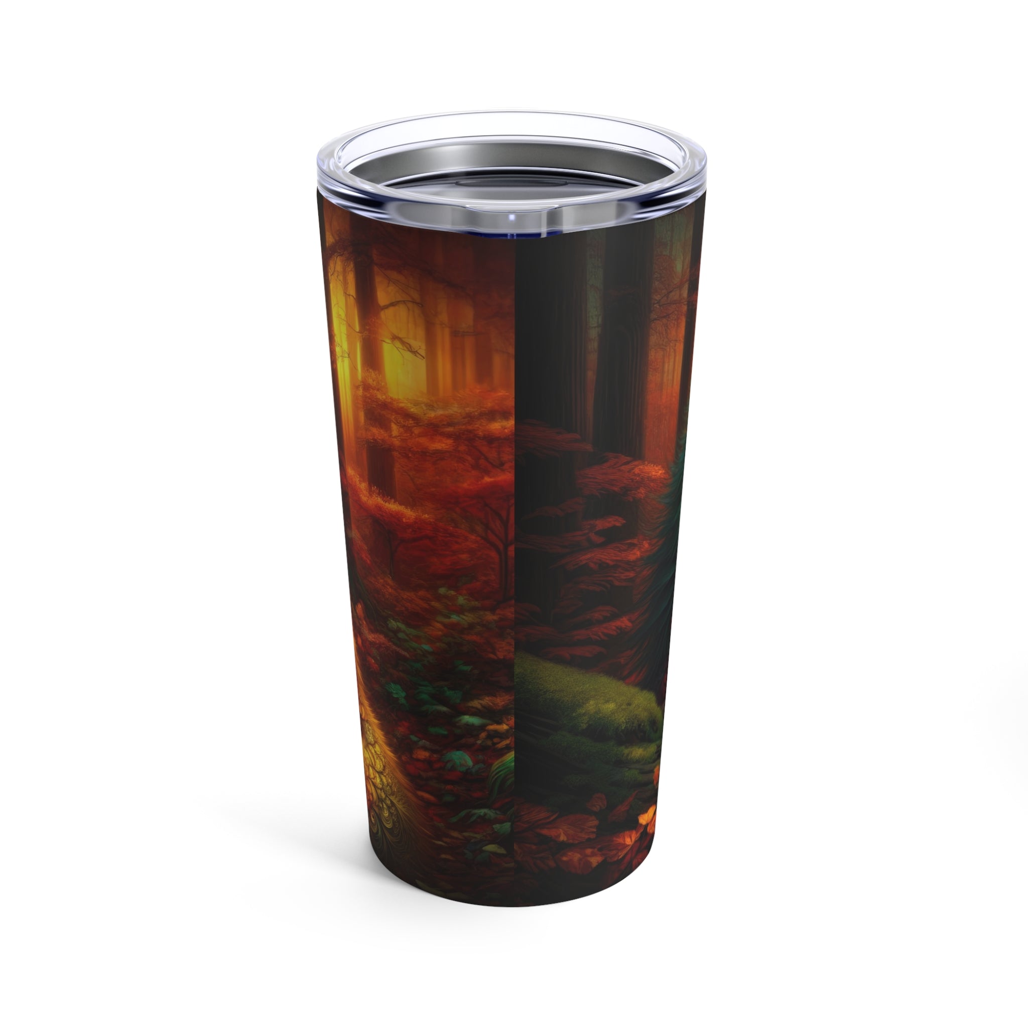 The Wolf Amidst Autumn's Embrace Tumbler 20oz