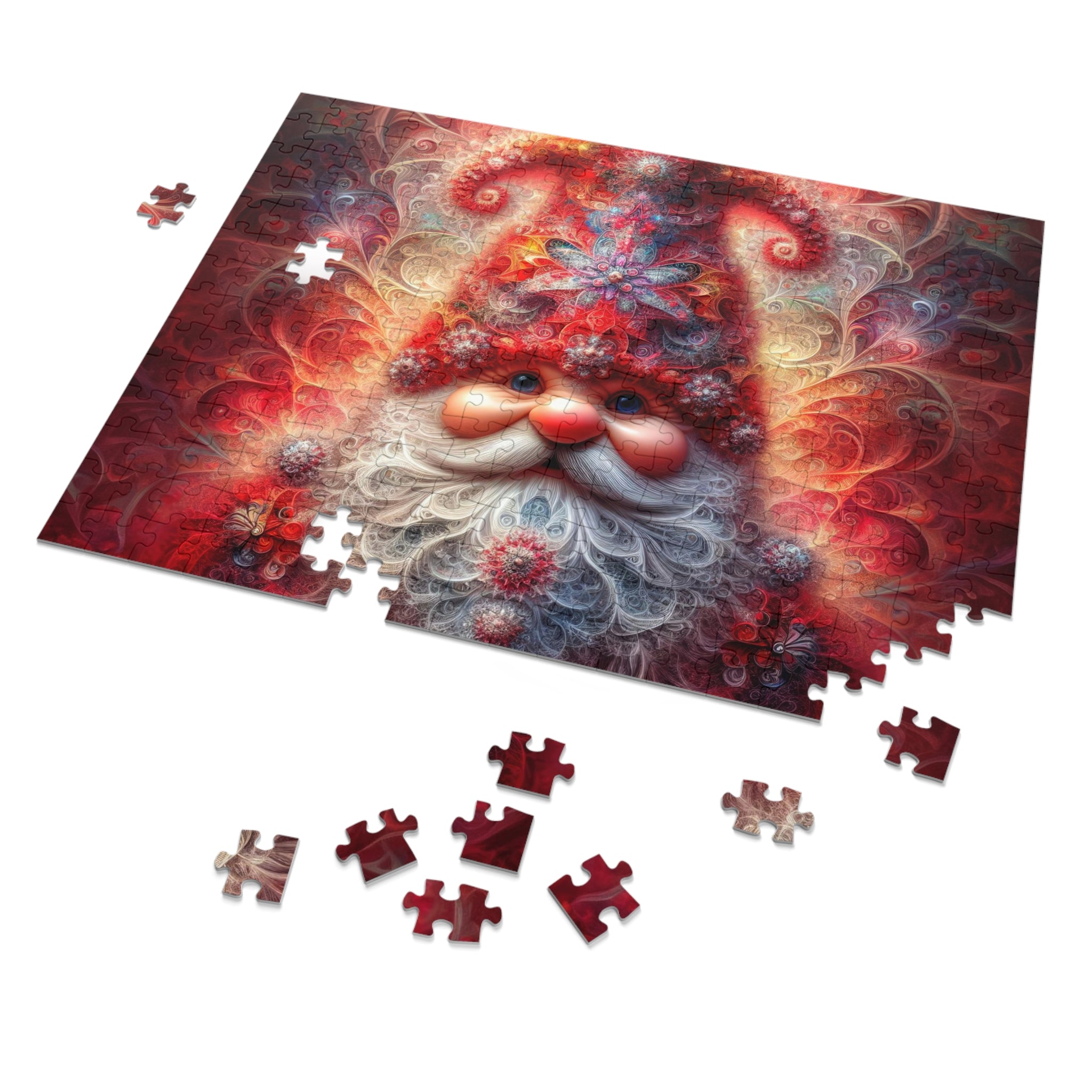 Fractal Saint of Winter Whimsy Jigsaw Puzzle