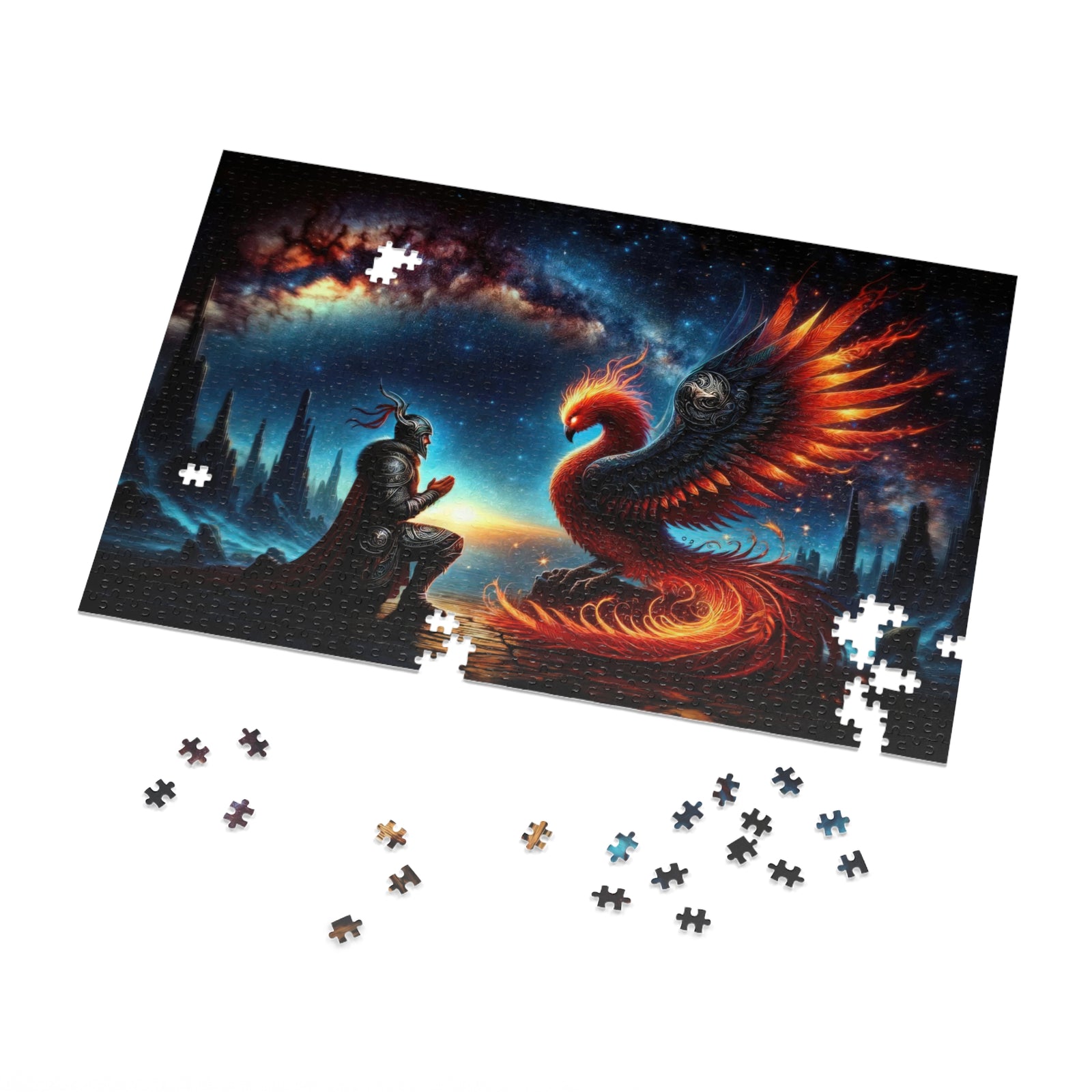 Galactic Oath of the Phoenix Knight Jigsaw Puzzle