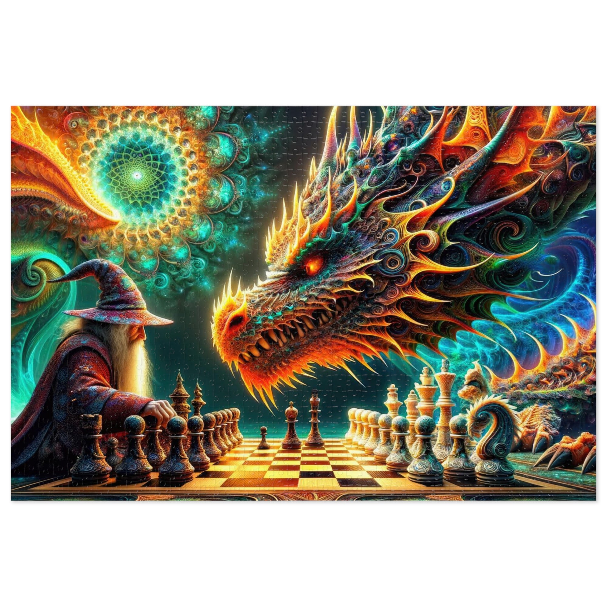 Checkmate of the Cosmic Dragon Jigsaw Puzzle
