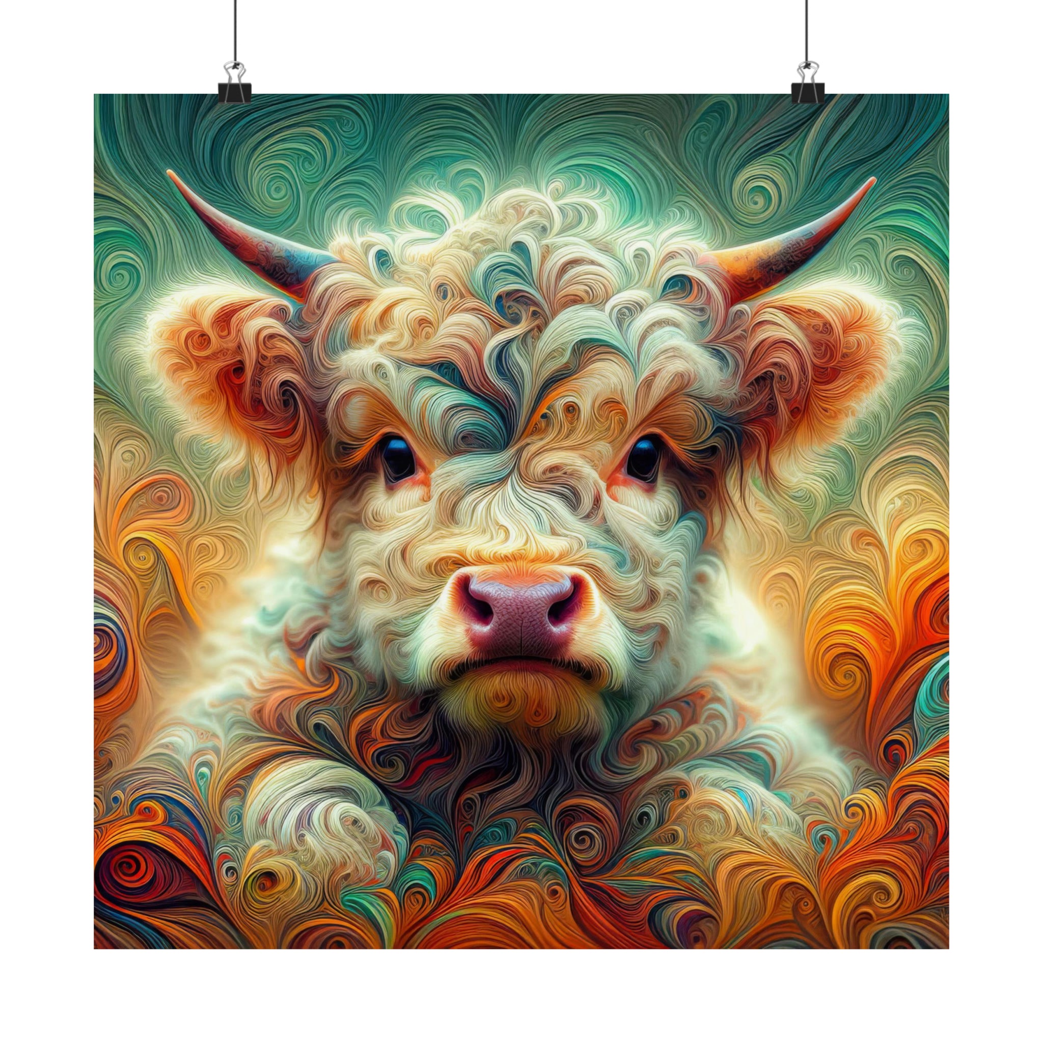 Baroque Bovine Poster