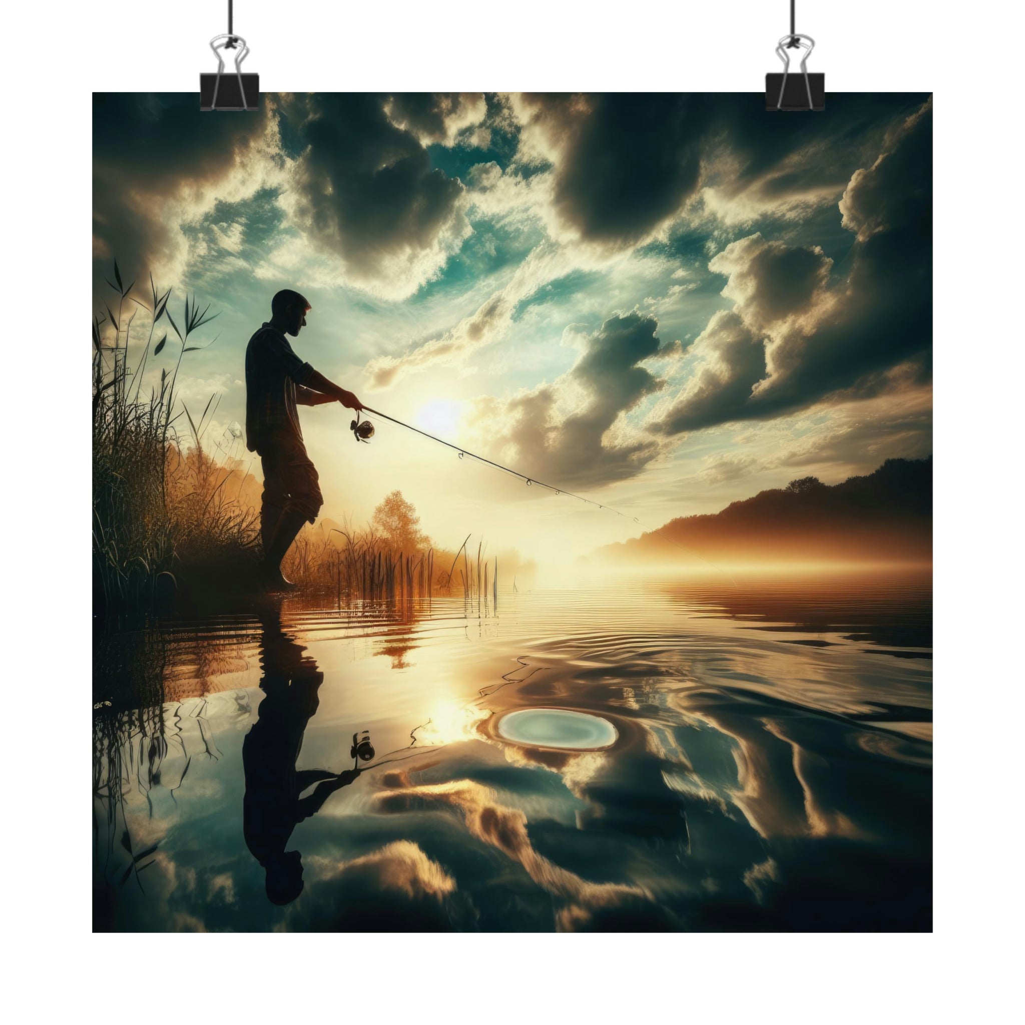El arte de la pesca con caña Póster